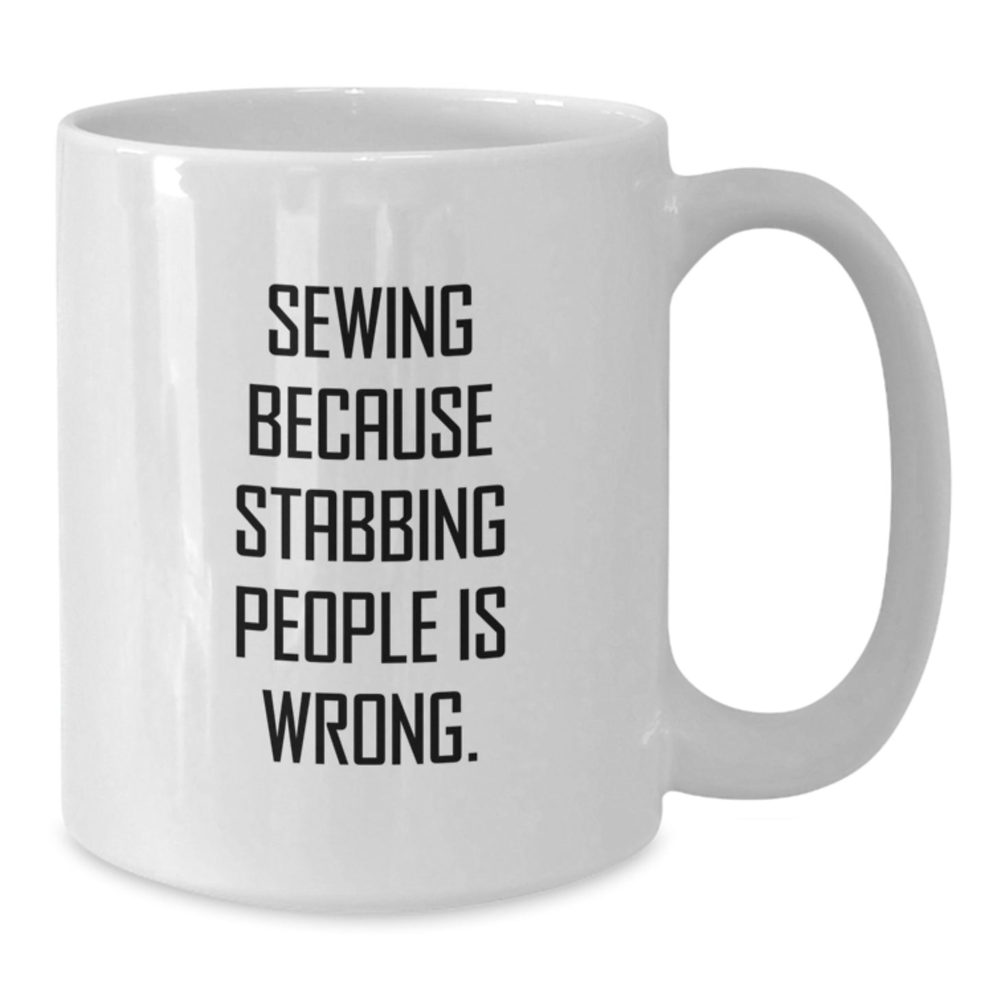 Sewing Gifts from Friends and Family - Funny White Coffee Mug for Sewing Lovers on Christmas Morning - Additional