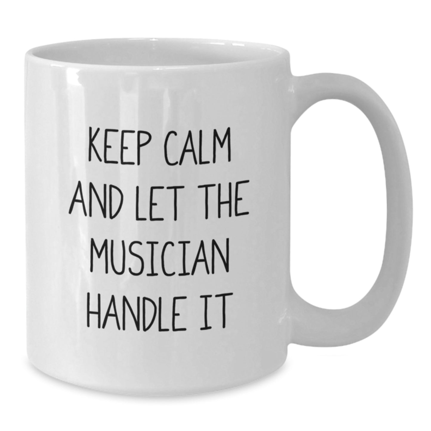 Funny Musician White Coffee Mugs Gifts from Friends for Him - Keep Calm And Let The Musician Handle It, Christmas Unique Gifts for Musician Men - Additional