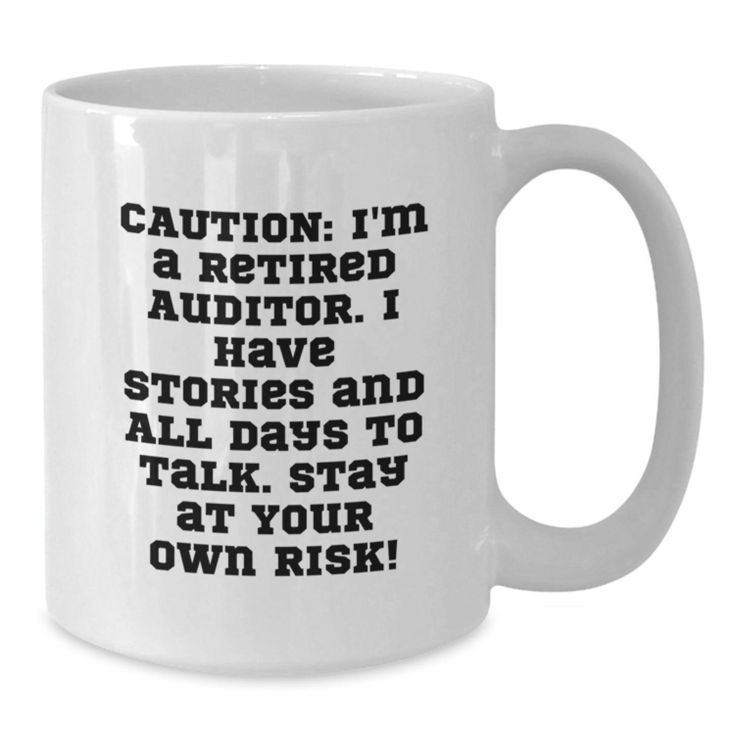 Funny Auditor Gifts from Friends, Christmas Unique White Coffee Mug for Auditor, Stay At Your Own Risk! - Additional