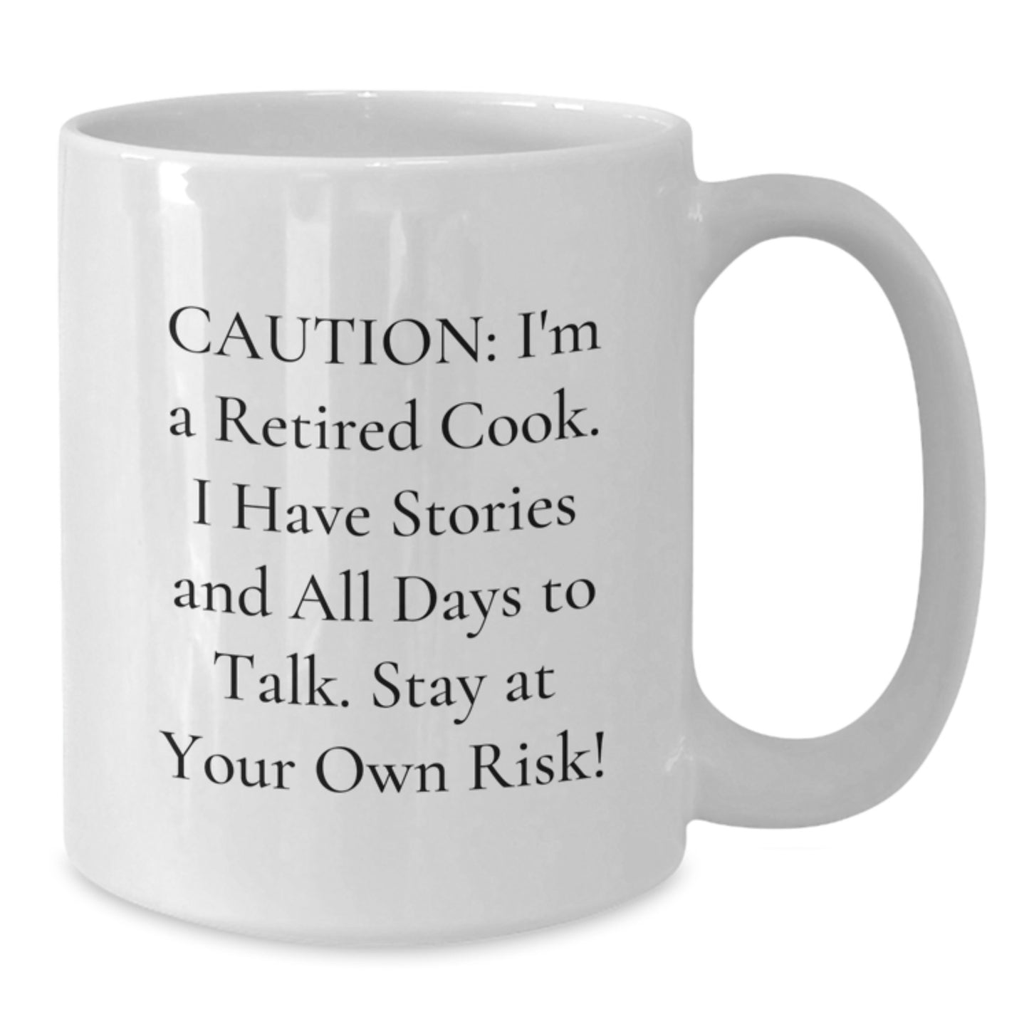 Funny Cook Gifts for Men - I'm A Retired Cook, Gift from Friends, White Coffee Mug for Christmas Unique - Additional