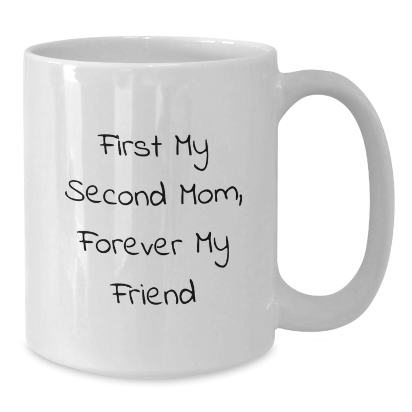 Gifts from Family, Second Mom Love, Funny White Coffee Mugs for Second Mom, First My Second Mom, Forever My Friend Christmas Unique Gifts - Additional