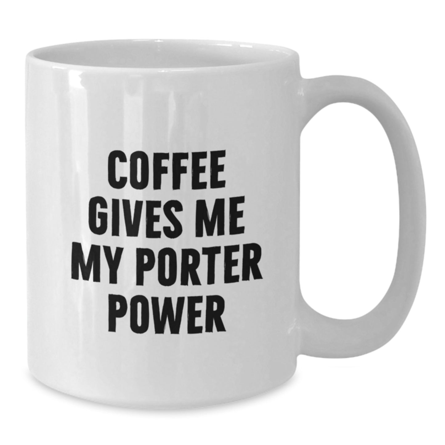 Funny Christmas Unique Gifts for Porter Enthusiasts, Coffee Lover's Quotes White Coffee Mug, Gifts from Family, Friends or Coworkers - Additional