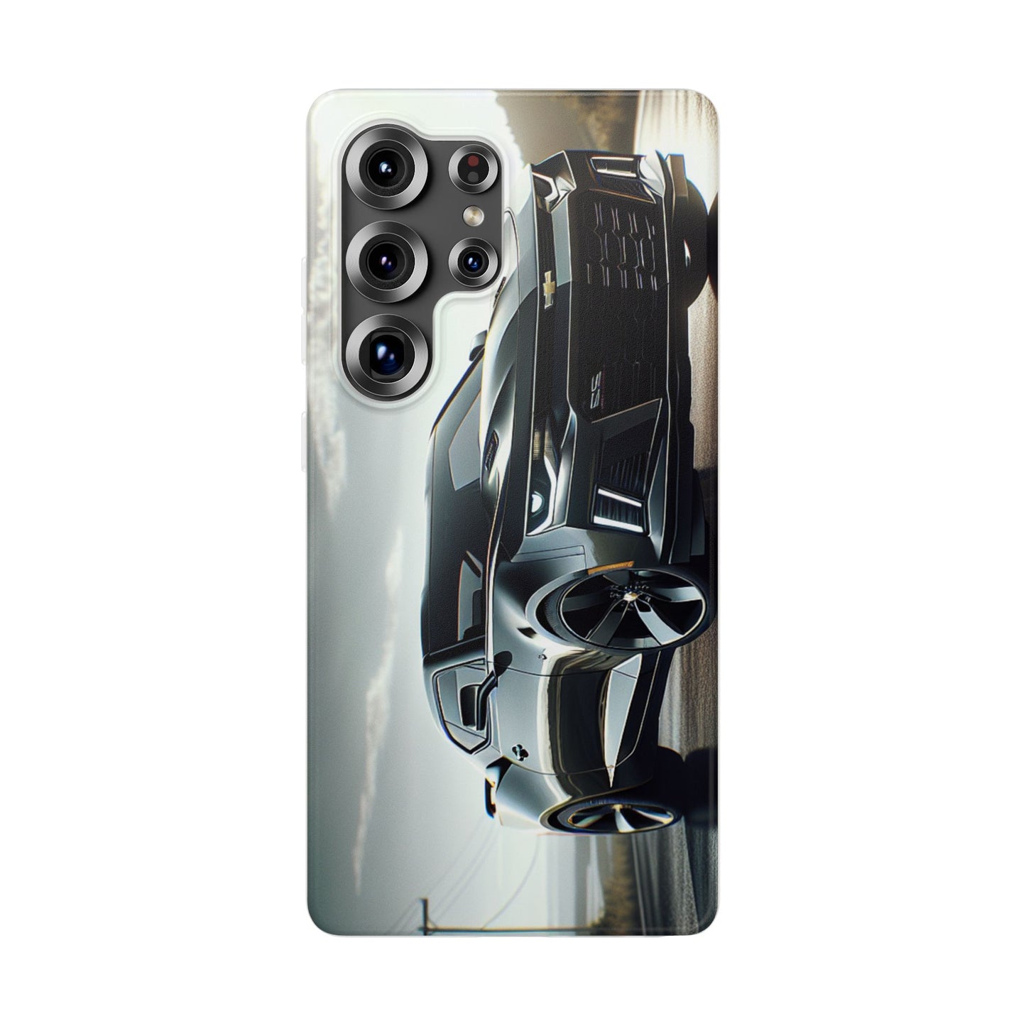 Flexi Phone Case for iPhone & Samsung – 2022 Chevy Camaro SS Car Design Protective Cover