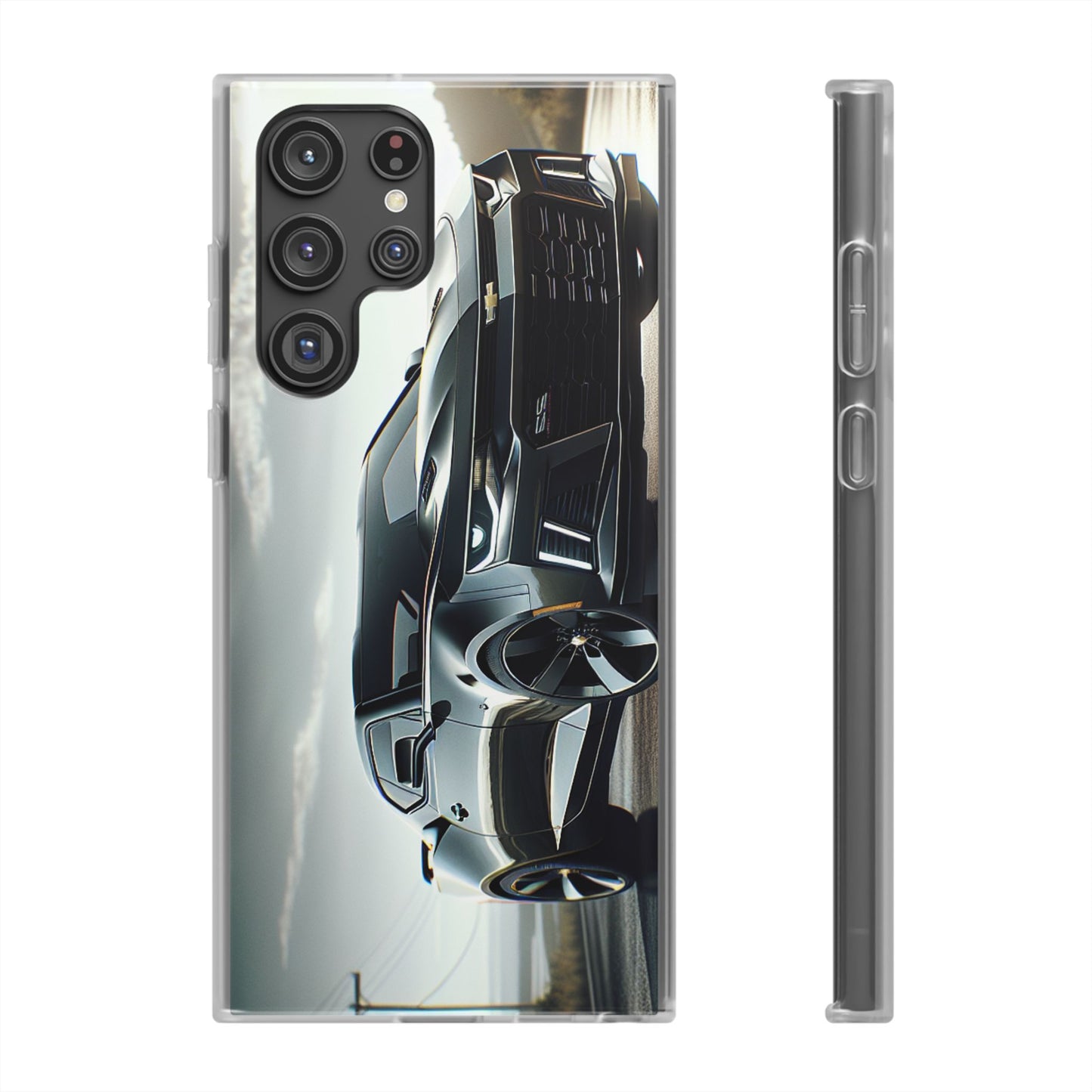 Flexi Phone Case for iPhone & Samsung – 2022 Chevy Camaro SS Car Design Protective Cover