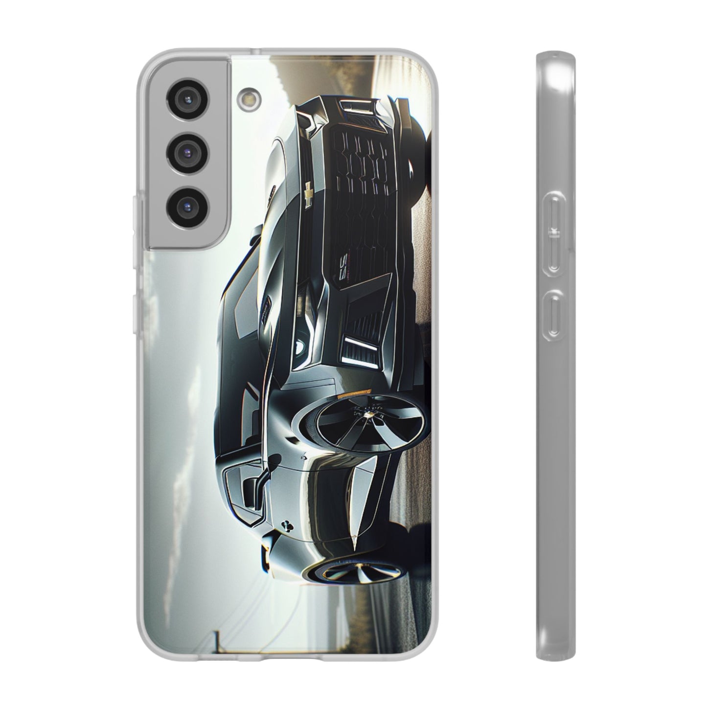 Flexi Phone Case for iPhone & Samsung – 2022 Chevy Camaro SS Car Design Protective Cover