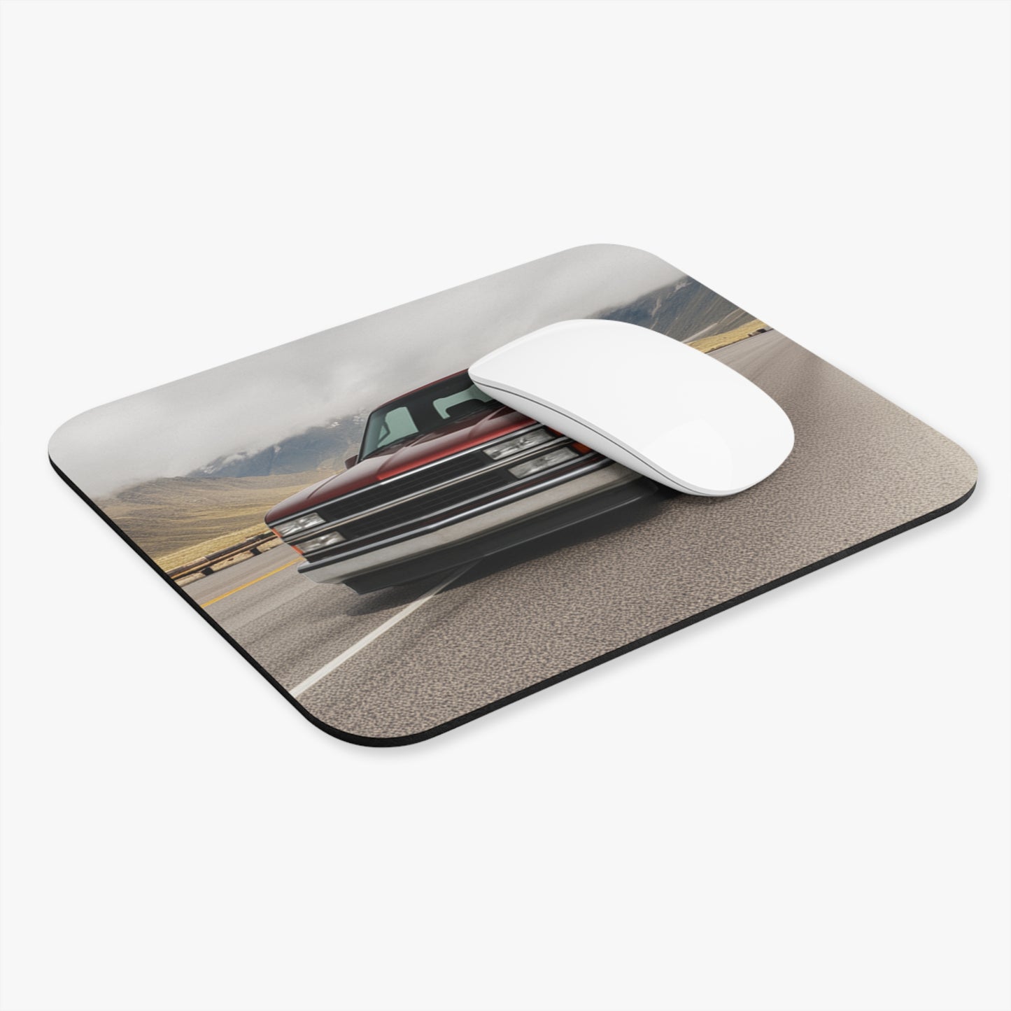 Mouse Pad - Vintage Chevrolet C1500 Truck, Retro 1990 Chevy Pickup Desk Accessory