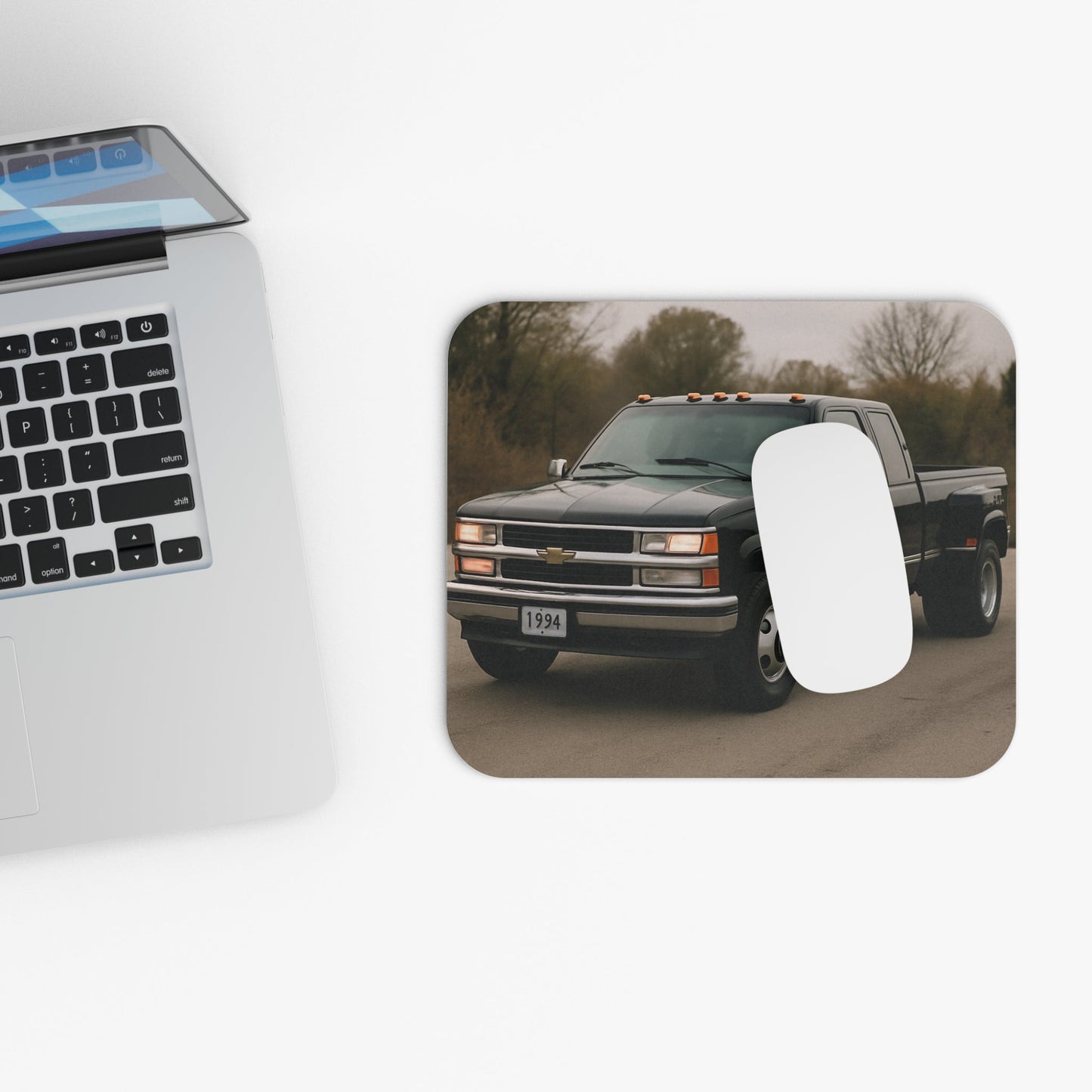 1994 Chevy Dually Mouse Pad – Vintage Truck Desk Accessory for Chevy Fans - Victory Thru Vision