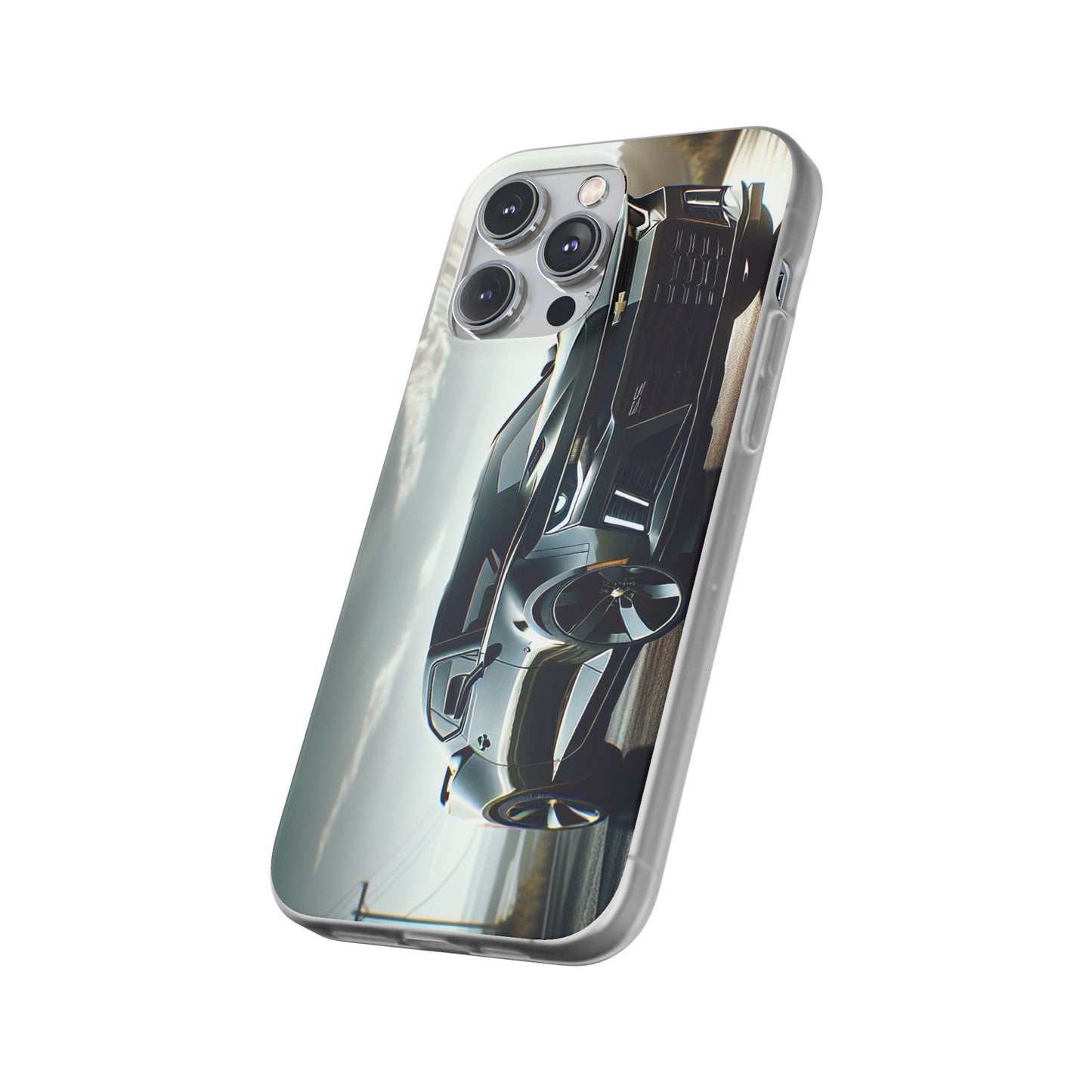 Flexi Phone Case for iPhone & Samsung – 2022 Chevy Camaro SS Car Design Protective Cover