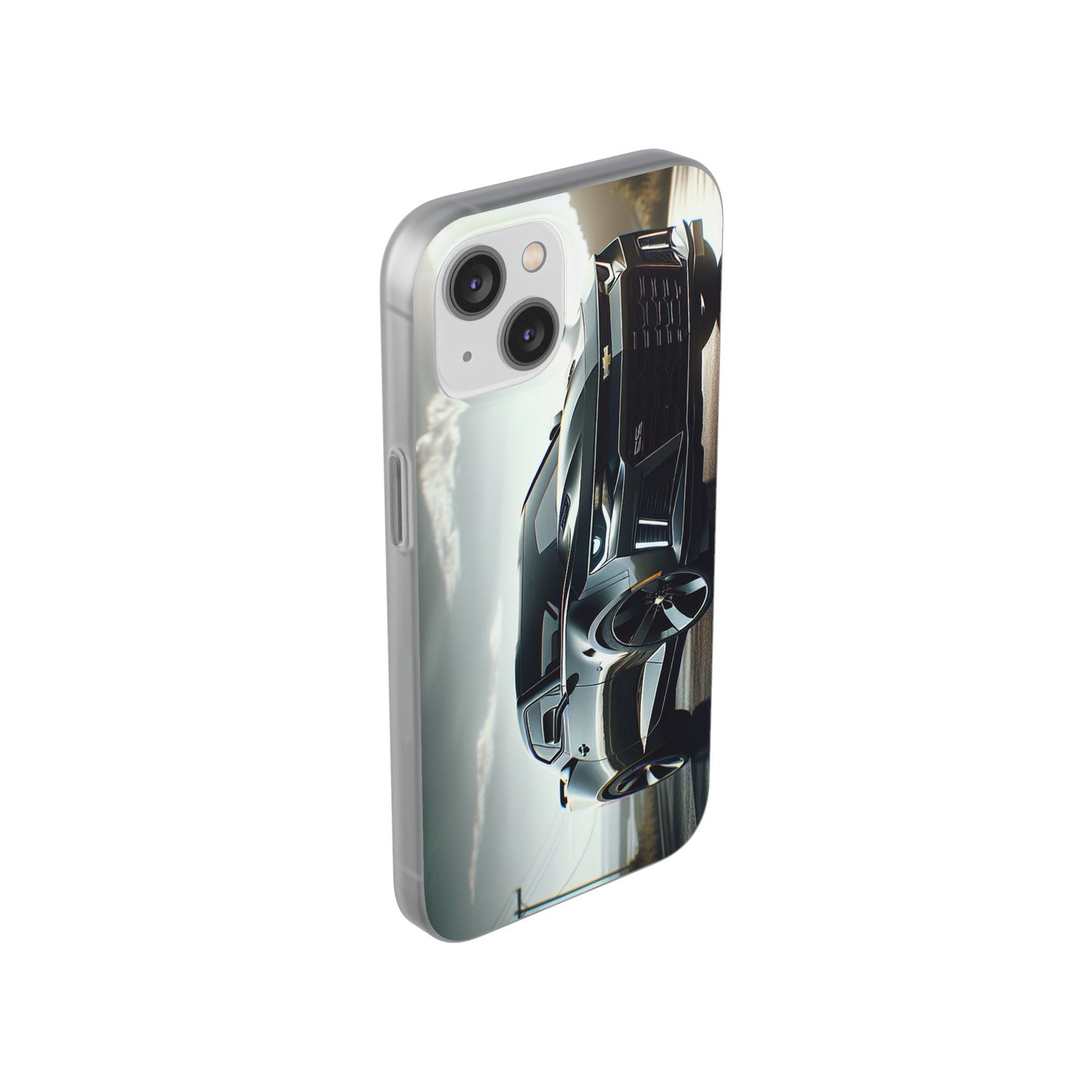 Flexi Phone Case for iPhone & Samsung – 2022 Chevy Camaro SS Car Design Protective Cover