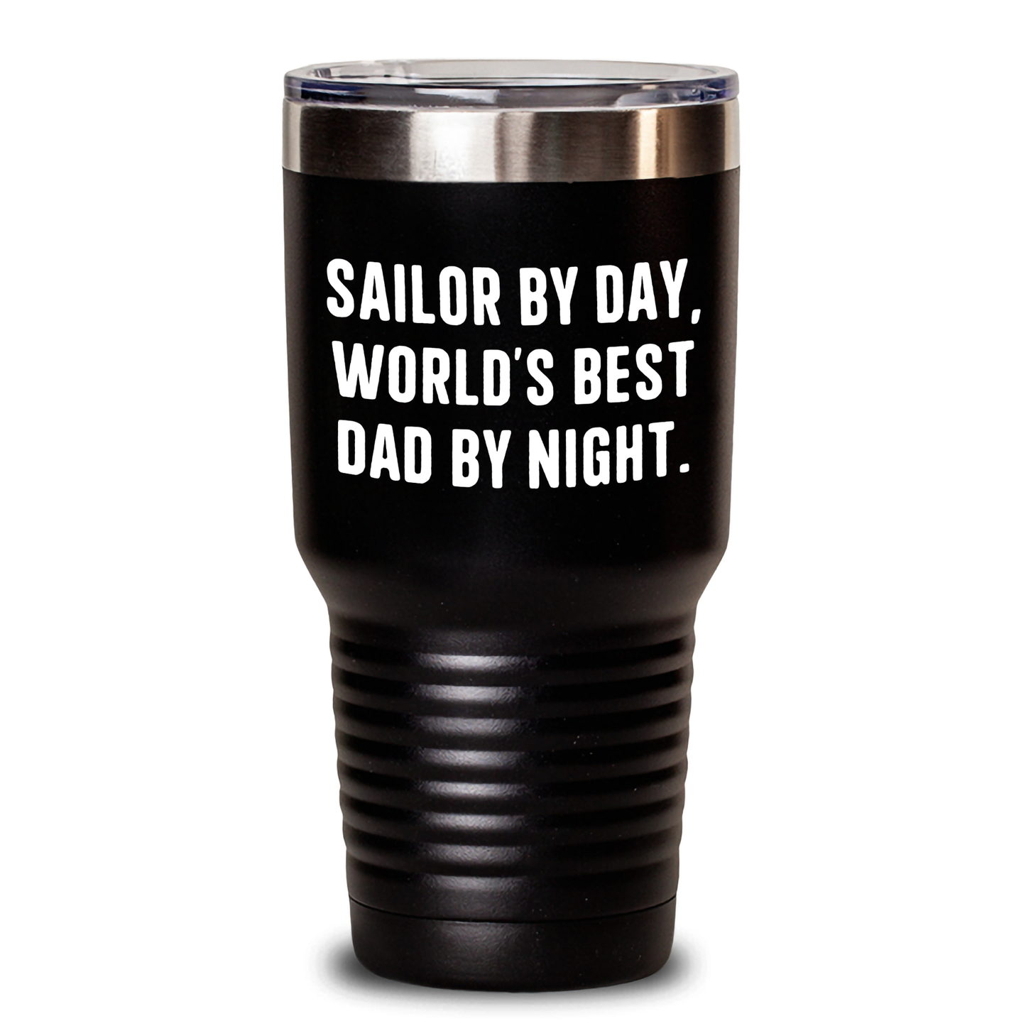 Sailor By Day Gifts, World's Best Dad By Night Tumbler, Funny Sailor Gifts for Father's Day - Gifts from Family, Gifts for Sailor - Victory Thru Vision
