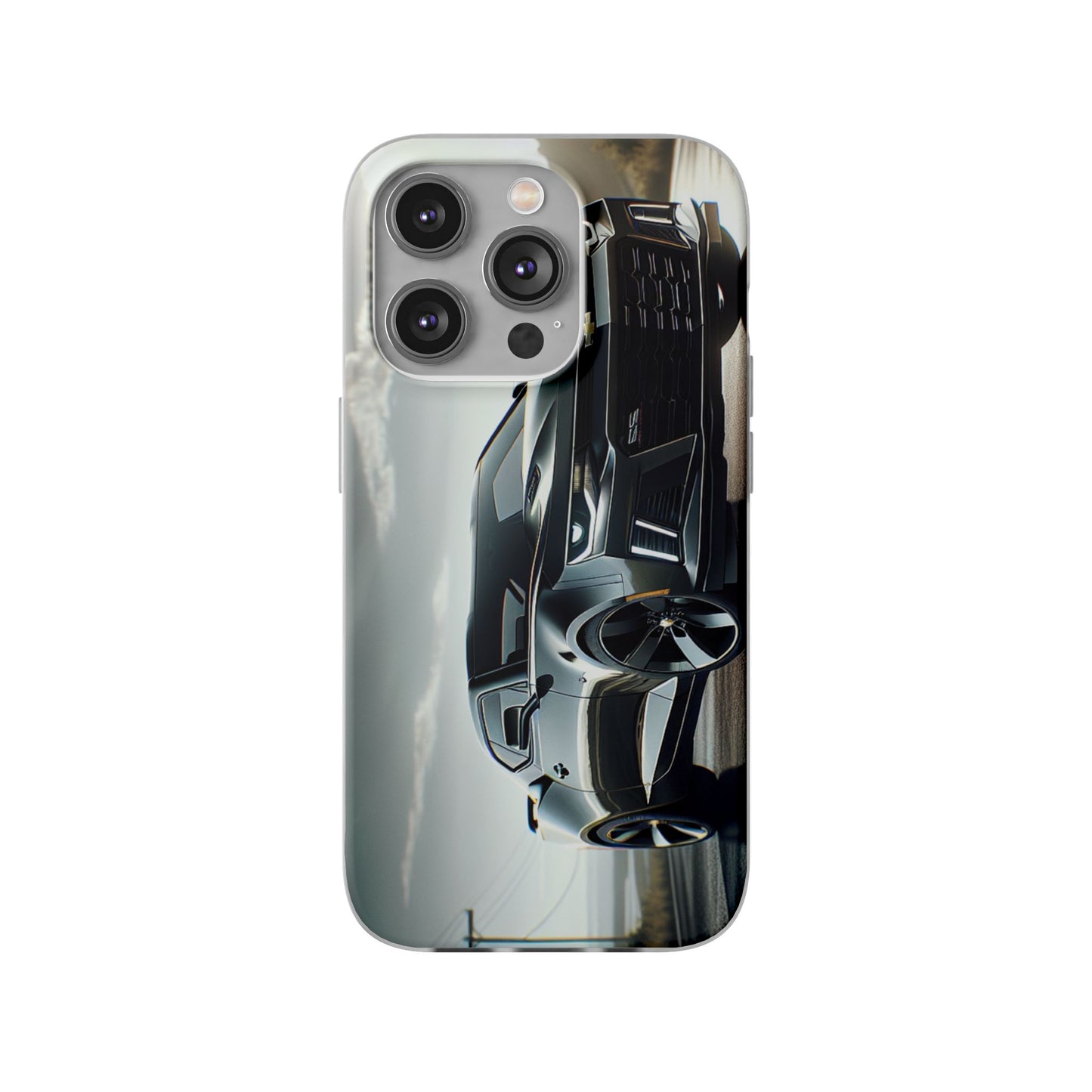 Flexi Phone Case for iPhone & Samsung – 2022 Chevy Camaro SS Car Design Protective Cover