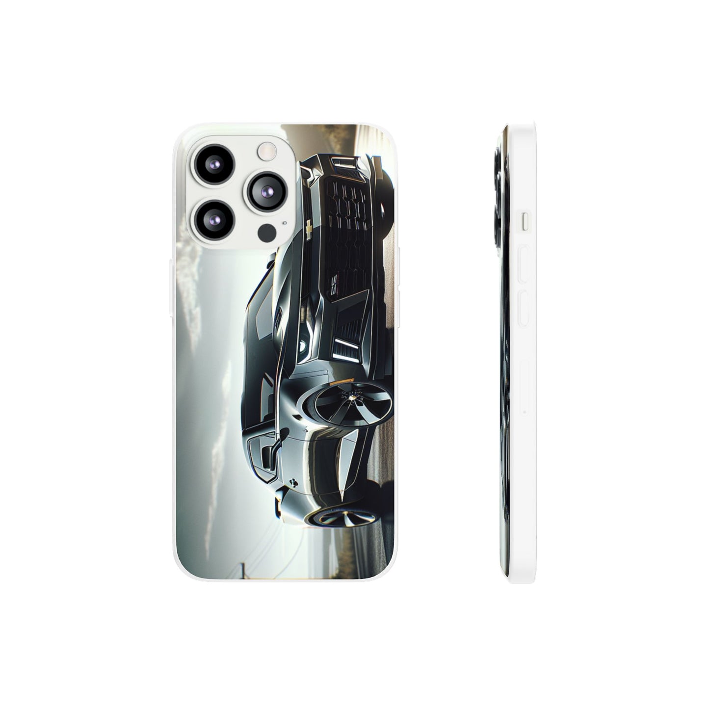 Flexi Phone Case for iPhone & Samsung – 2022 Chevy Camaro SS Car Design Protective Cover