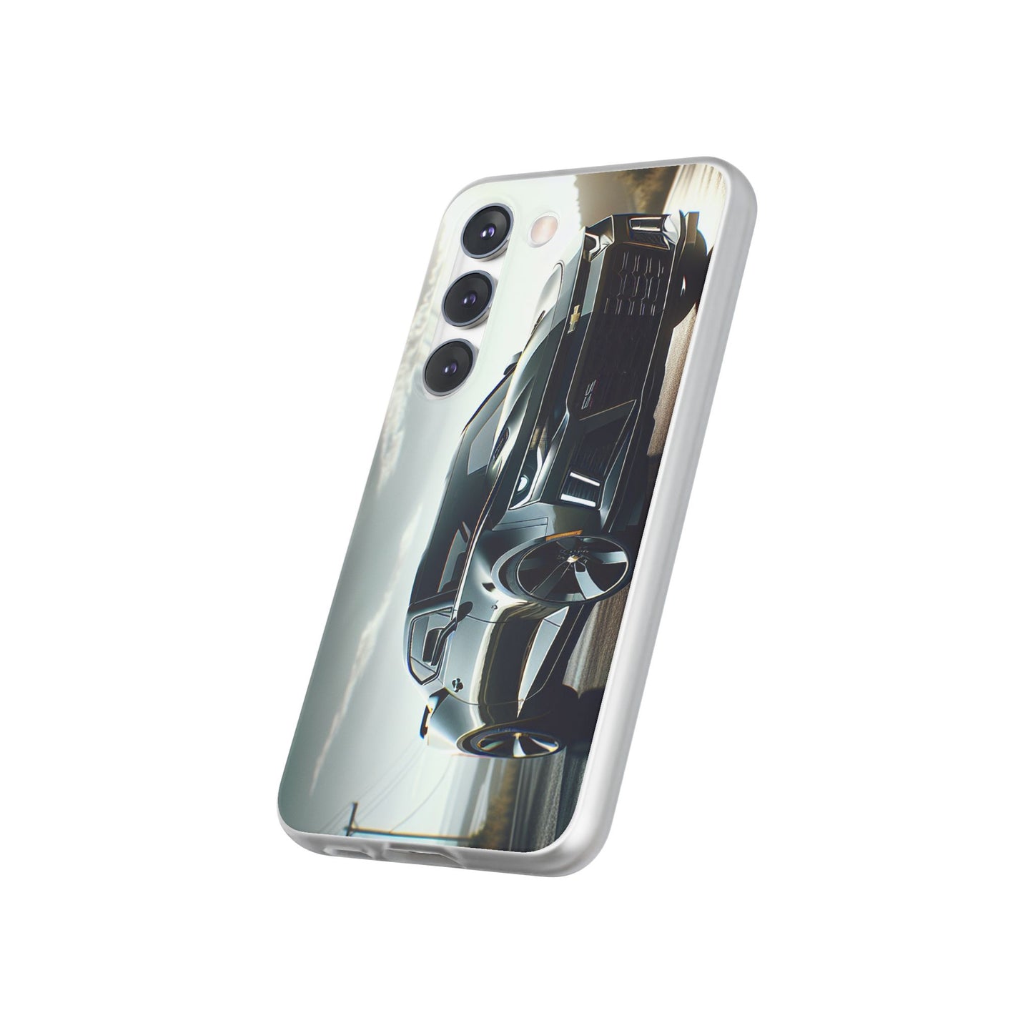 Flexi Phone Case for iPhone & Samsung – 2022 Chevy Camaro SS Car Design Protective Cover