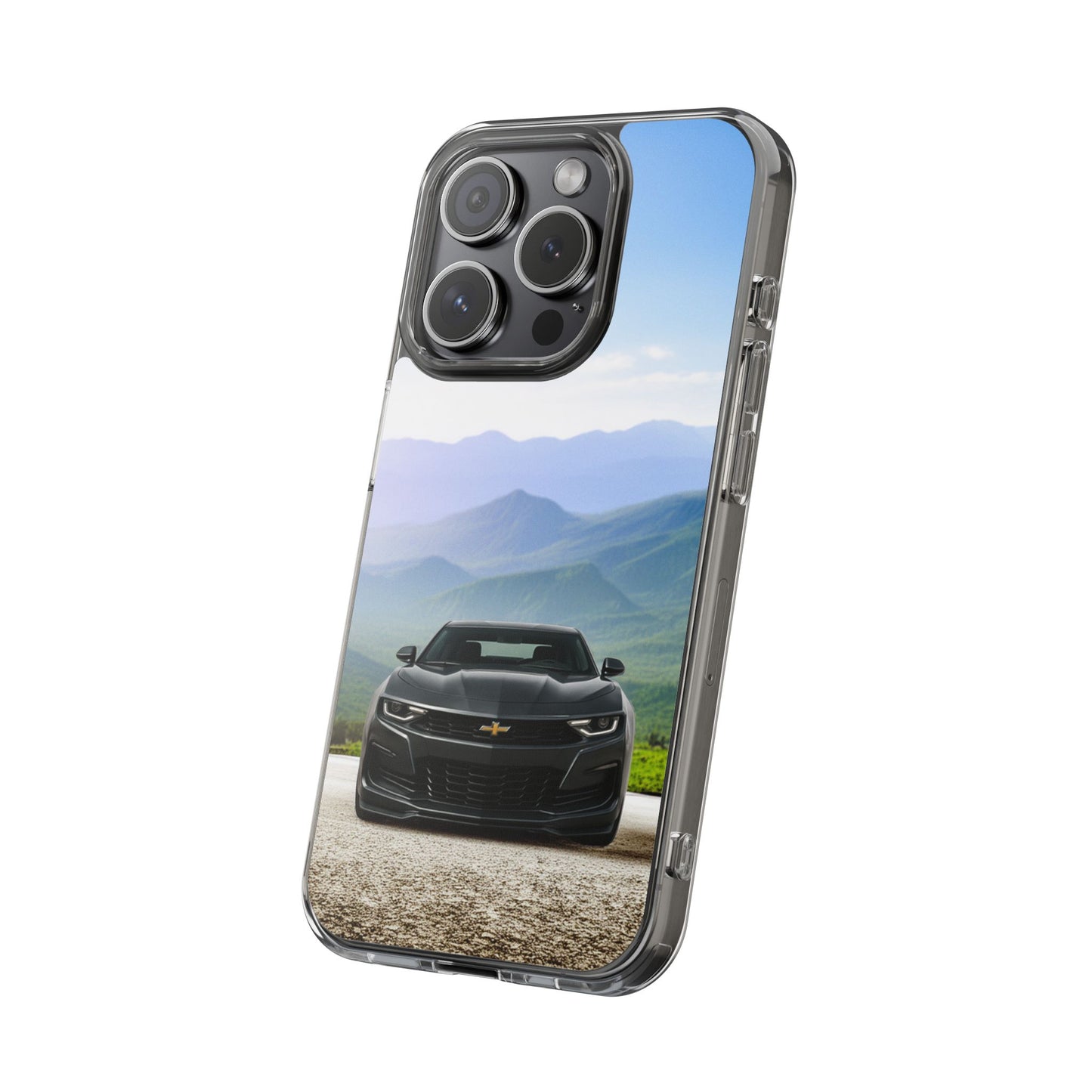 2022 Chevy Camaro SS Clear Phone Case - Ideal for Car Lovers, Outdoor Adventure, Unique Gift for Birthdays, Christmas, Stylish Accessory, Flexi Phone Case for iPhone & Samsung