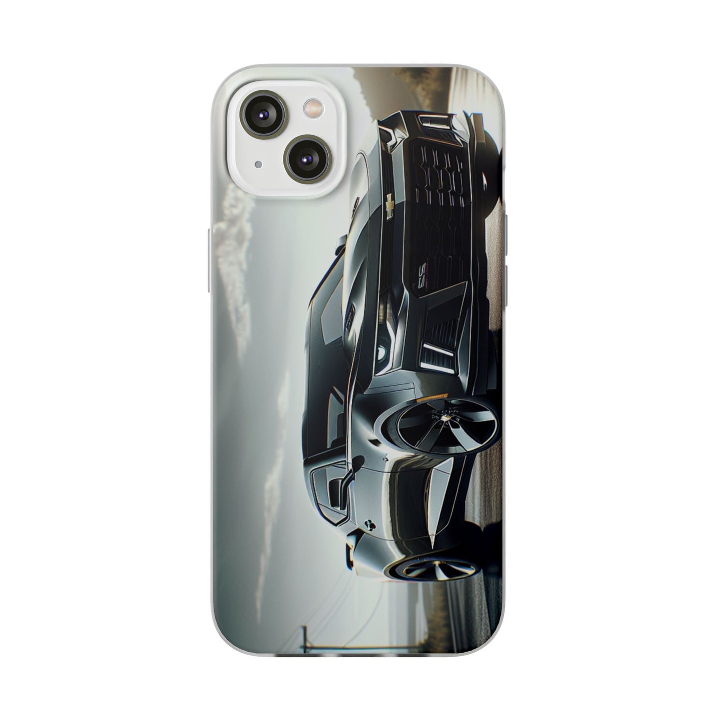 Flexi Phone Case for iPhone & Samsung – 2022 Chevy Camaro SS Car Design Protective Cover