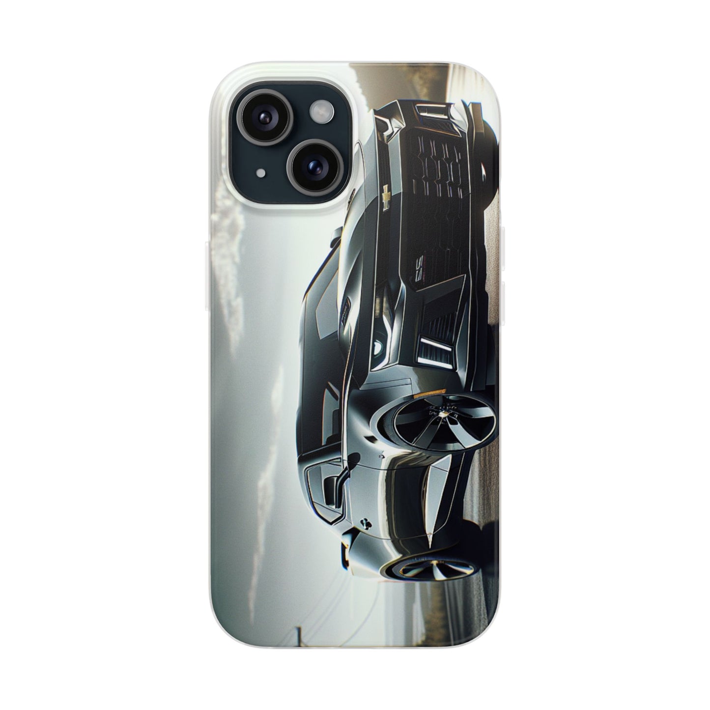 Flexi Phone Case for iPhone & Samsung – 2022 Chevy Camaro SS Car Design Protective Cover