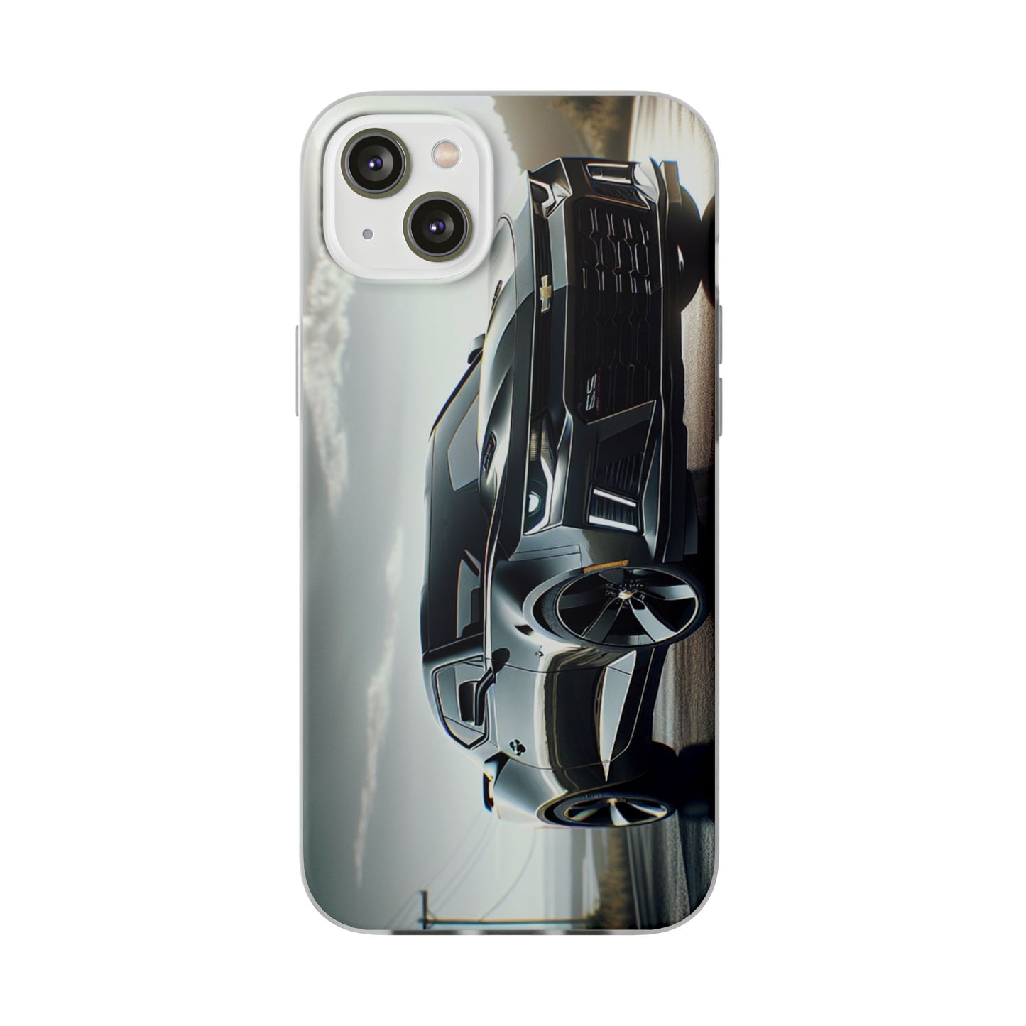Flexi Phone Case for iPhone & Samsung – 2022 Chevy Camaro SS Car Design Protective Cover
