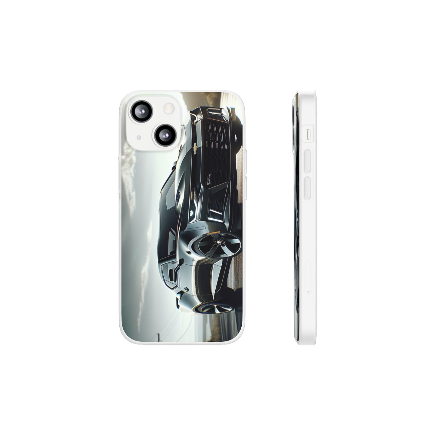 Flexi Phone Case for iPhone & Samsung – 2022 Chevy Camaro SS Car Design Protective Cover