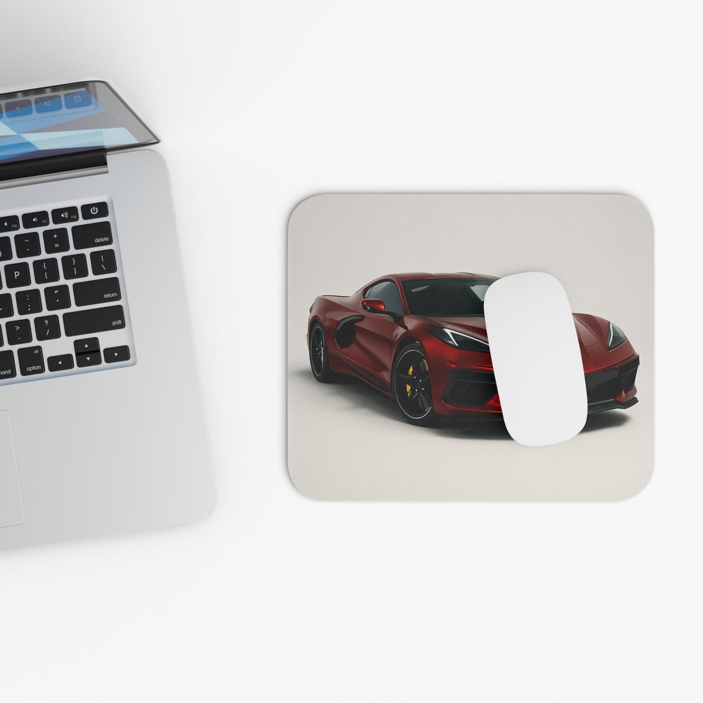 Chevy C8 Corvette Car Mouse Pad – Stylish Desk Accessory for Car Enthusiasts & Office Setup
