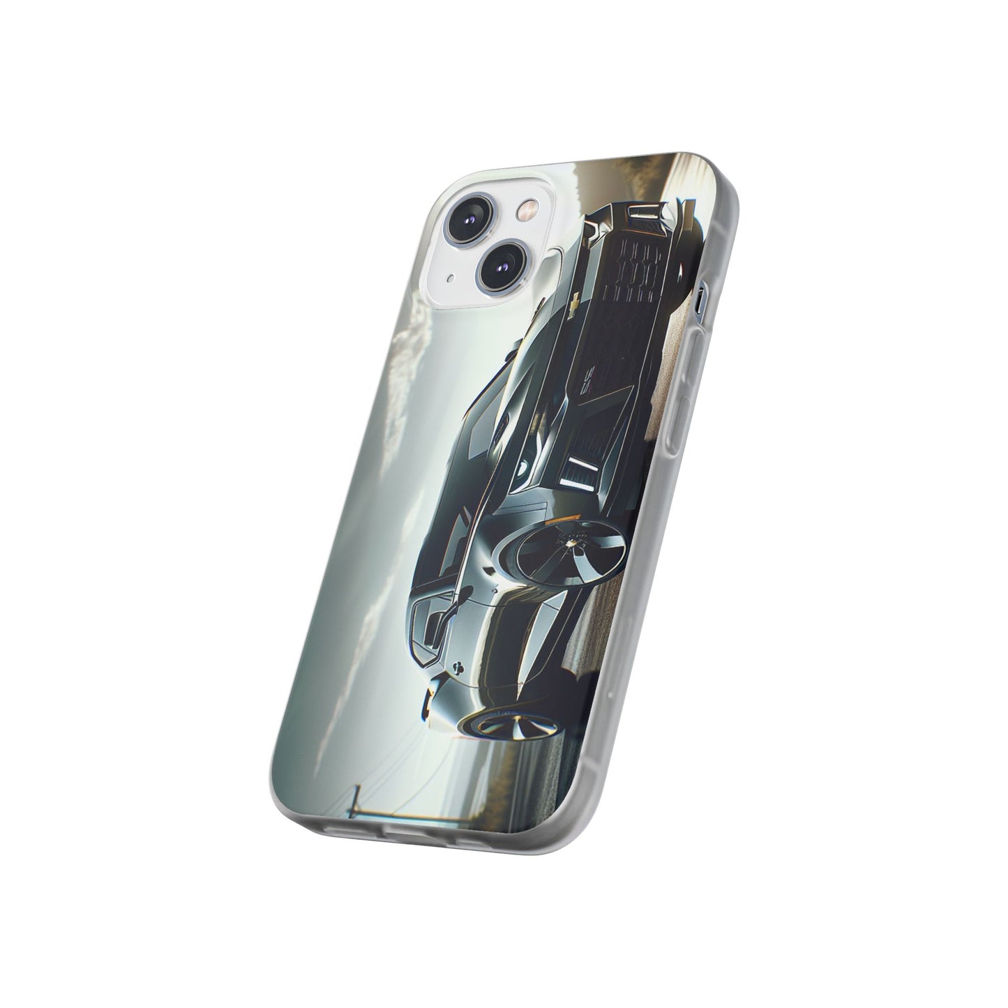 Flexi Phone Case for iPhone & Samsung – 2022 Chevy Camaro SS Car Design Protective Cover