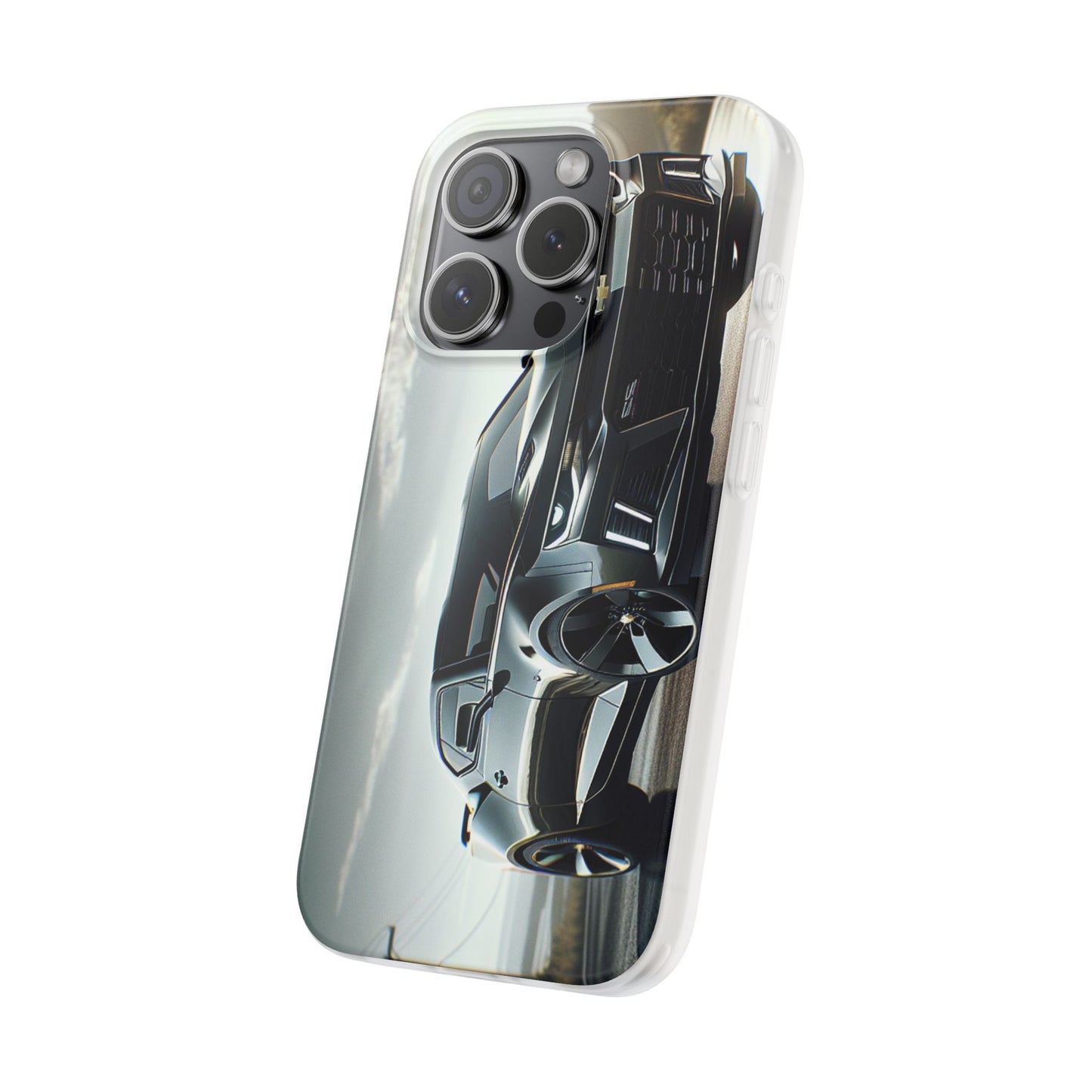 Flexi Phone Case for iPhone & Samsung – 2022 Chevy Camaro SS Car Design Protective Cover