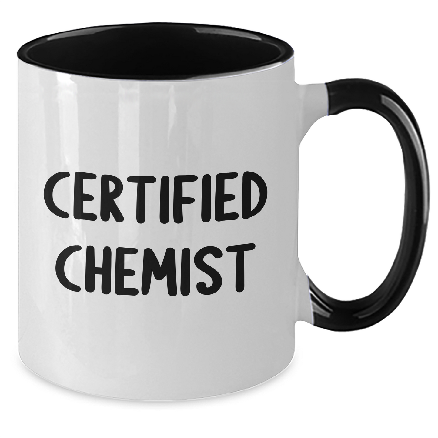 Chemist Gifts from Men to Women - Funny Quote Two Tone Coffee Mug, Mother's Day Unique Gifts - Victory Thru Vision