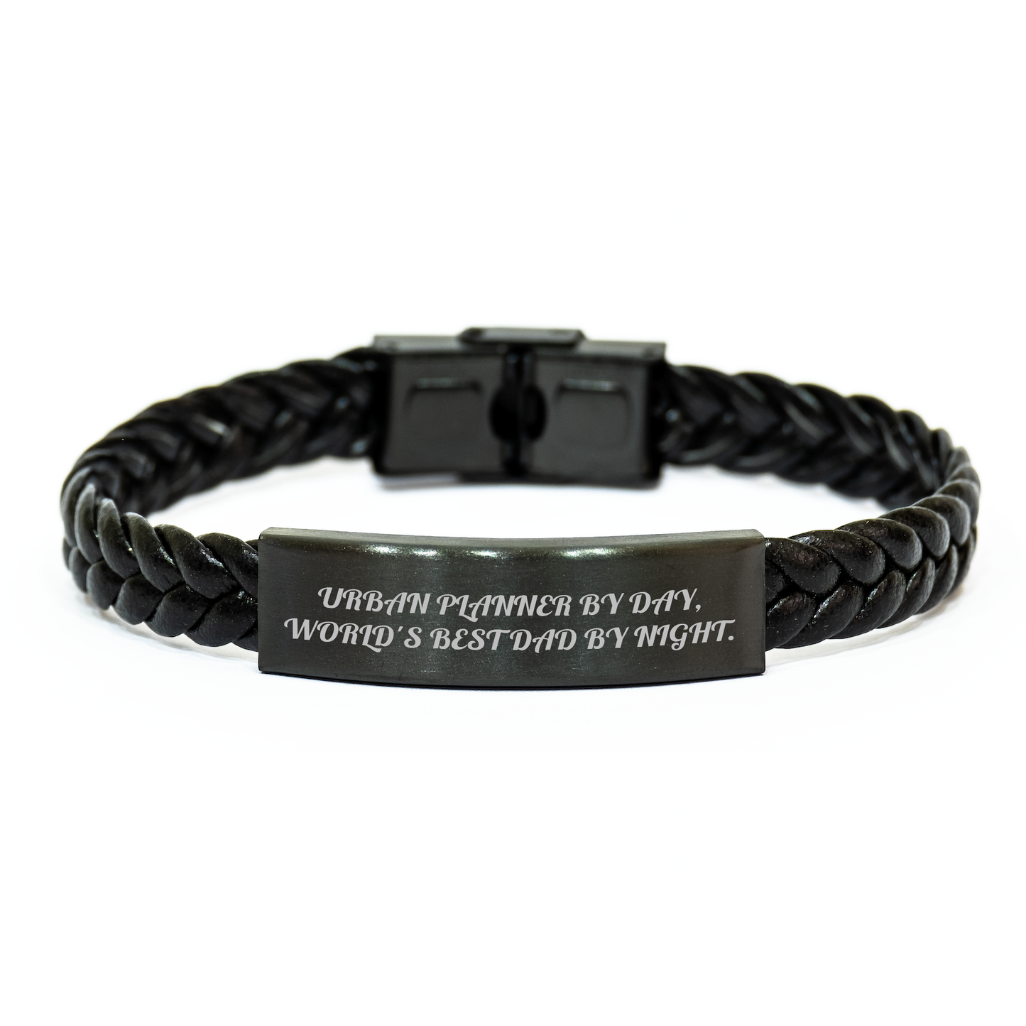 Urban Planner Gifts, Funny Quote Interlaced Leather Bracelet, Gifts from Men, Gifts for Urban Planner Dads on Father's Day Unique Gifts - Victory Thru Vision