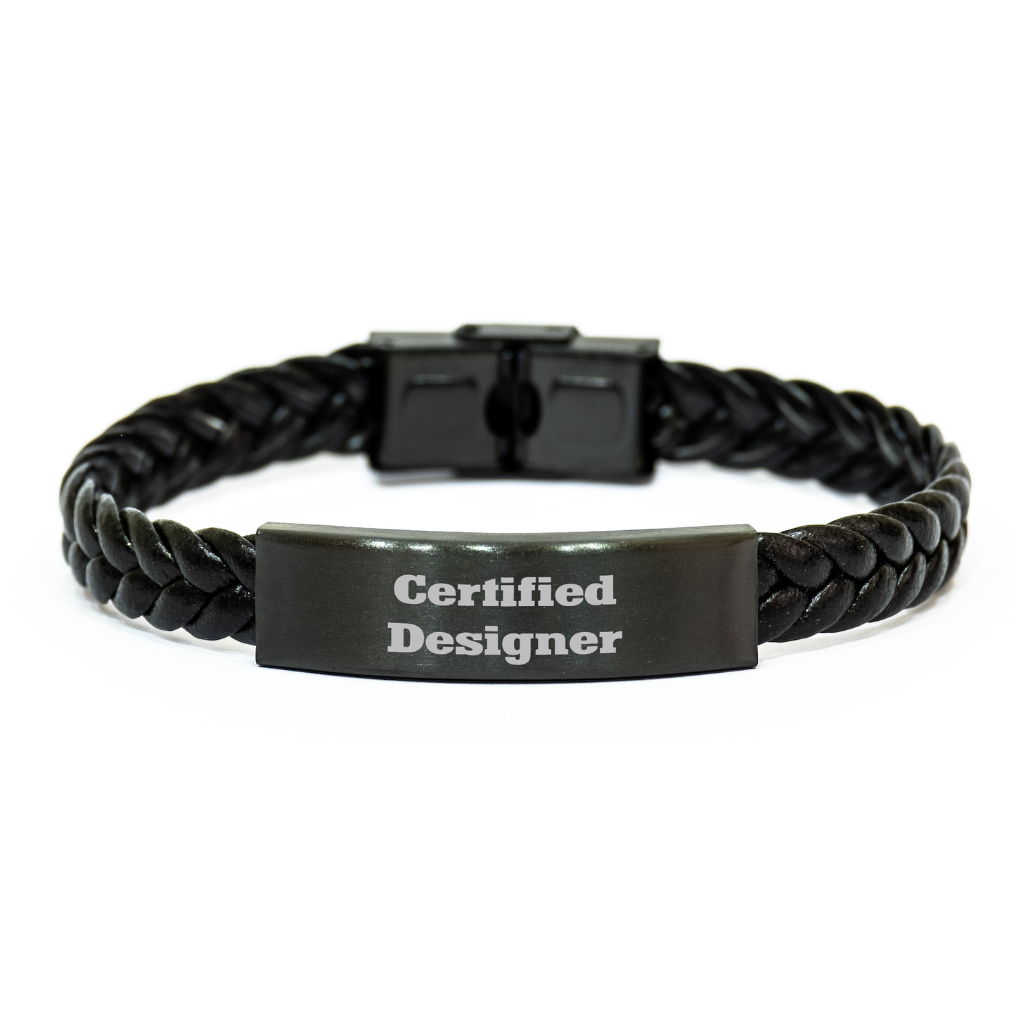 Gifts from Family - Funny Inspirational Quote Certified Designer Interlaced Leather Bracelet for Mom's Day, Unique Gifts for Women, Friends, Coworkers, Family - Image 1