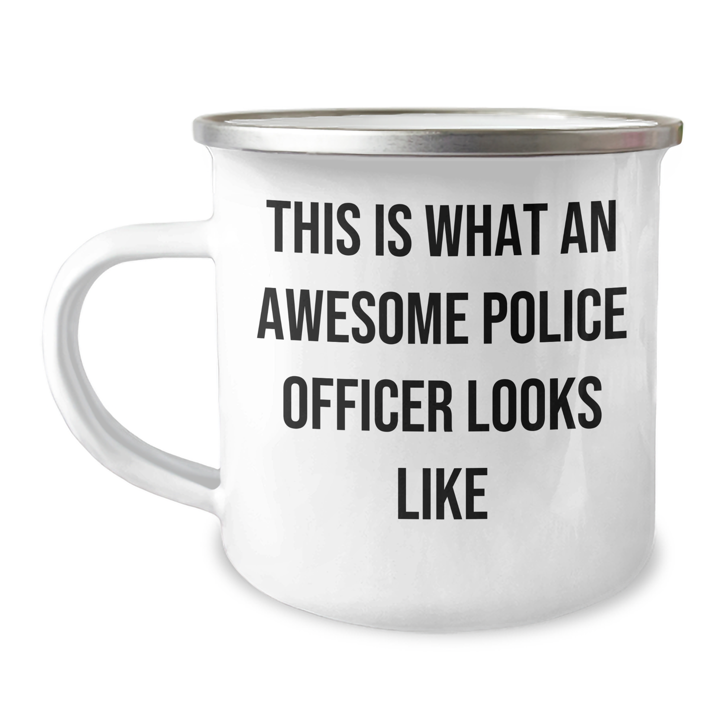 Funny Police Officer Gifts - This Is What An Awesome Police Officer Looks Like Camping Mug for Father's Day - Victory Thru Vision