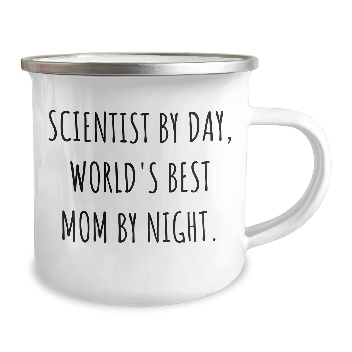 Scientist By Day, World's Best Mom By Night. Funny Camping Mug Gifts for Scientist, Father's Day Unique Gifts from Mom - Image 2