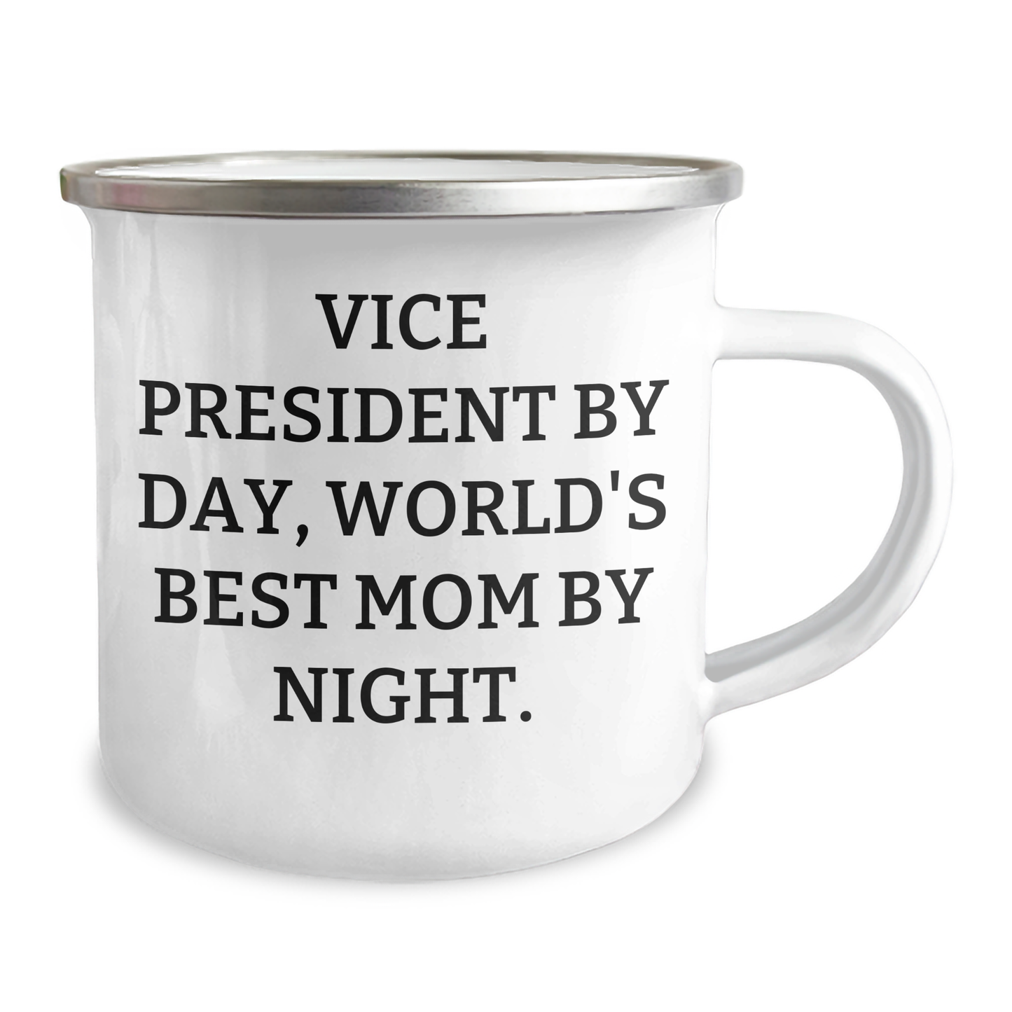 Vice President Gifts from Mom, World's Best Mom By Night - Funny Camping Mug for Men, Perfect for Father's Day, Vice President, 12 oz Capacity - Image 2