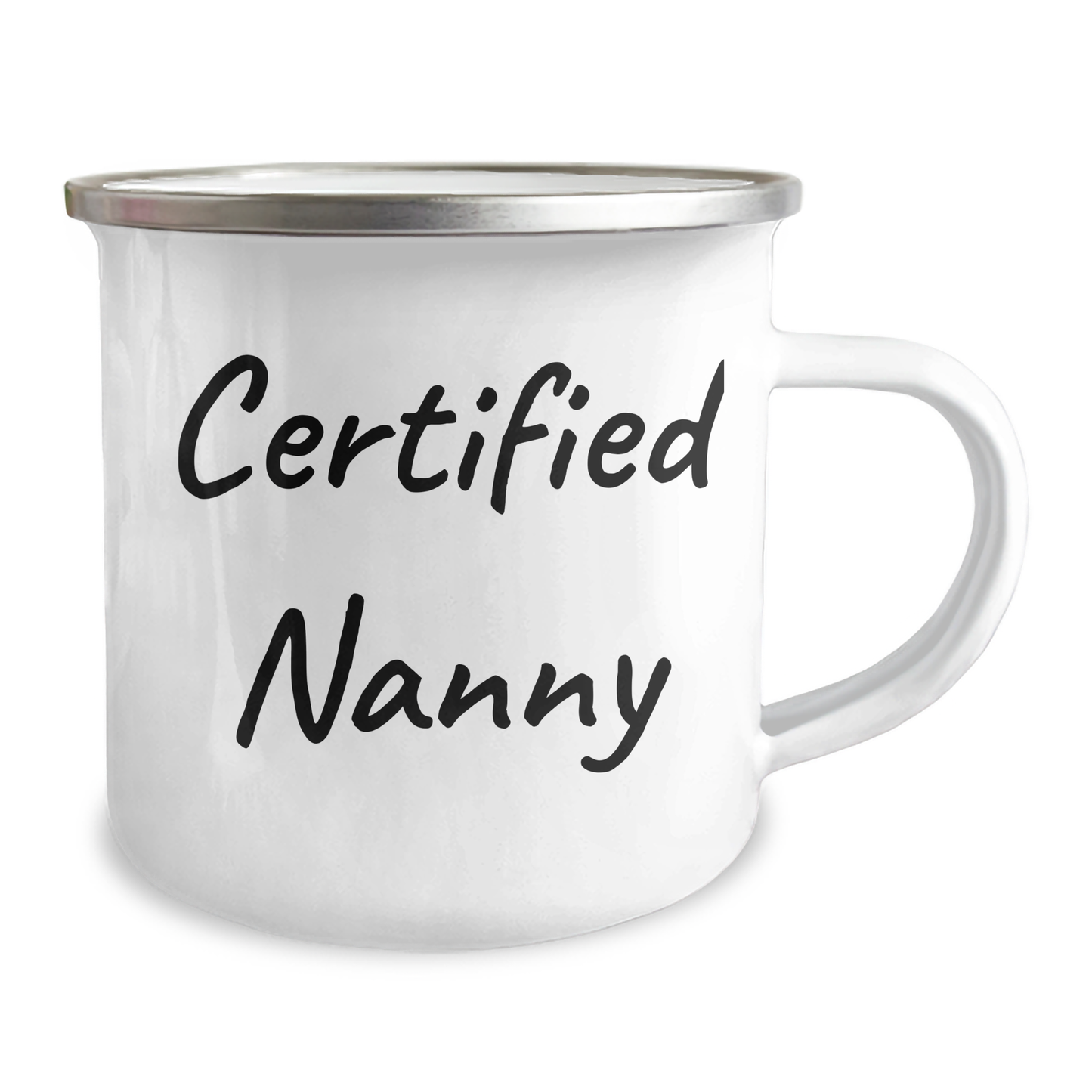 Funny Certified Nanny Gifts for Men, Unique Camping Mug for Father's Day, 'A Nanny's Love is Like a Warm Cup of Coffee' Quote, Gifts from Family to Nanny - Victory Thru Vision