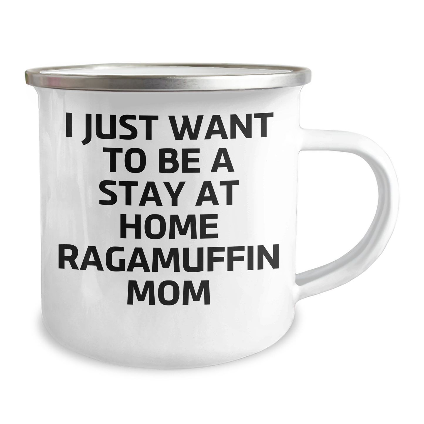 Ragamuffin Cat Mom Funny Camping Mug Gifts from Men to Family, I Just Want To Be A Stay At Home Ragamuffin Mom Quote, Unique Father's Day Unique Gift for Dad, Friends, Coworkers, Family - Image 2