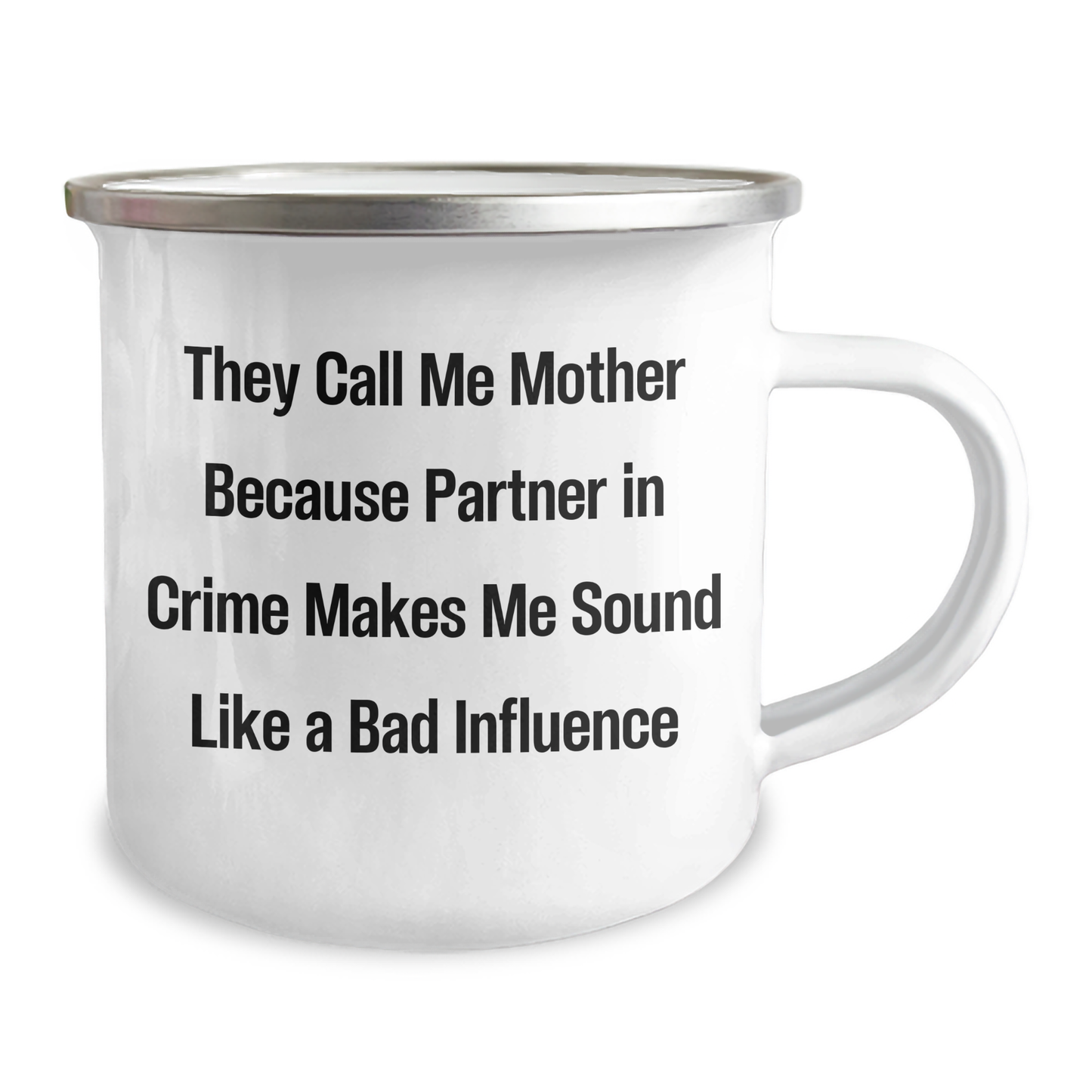 Mothers' Camping Mug, Funny Quote Gifts from Family to Mother, 12 oz Stainless Steel with Enamel Finish, Unique Father's Day Unique Gifts for Mother - Image 2
