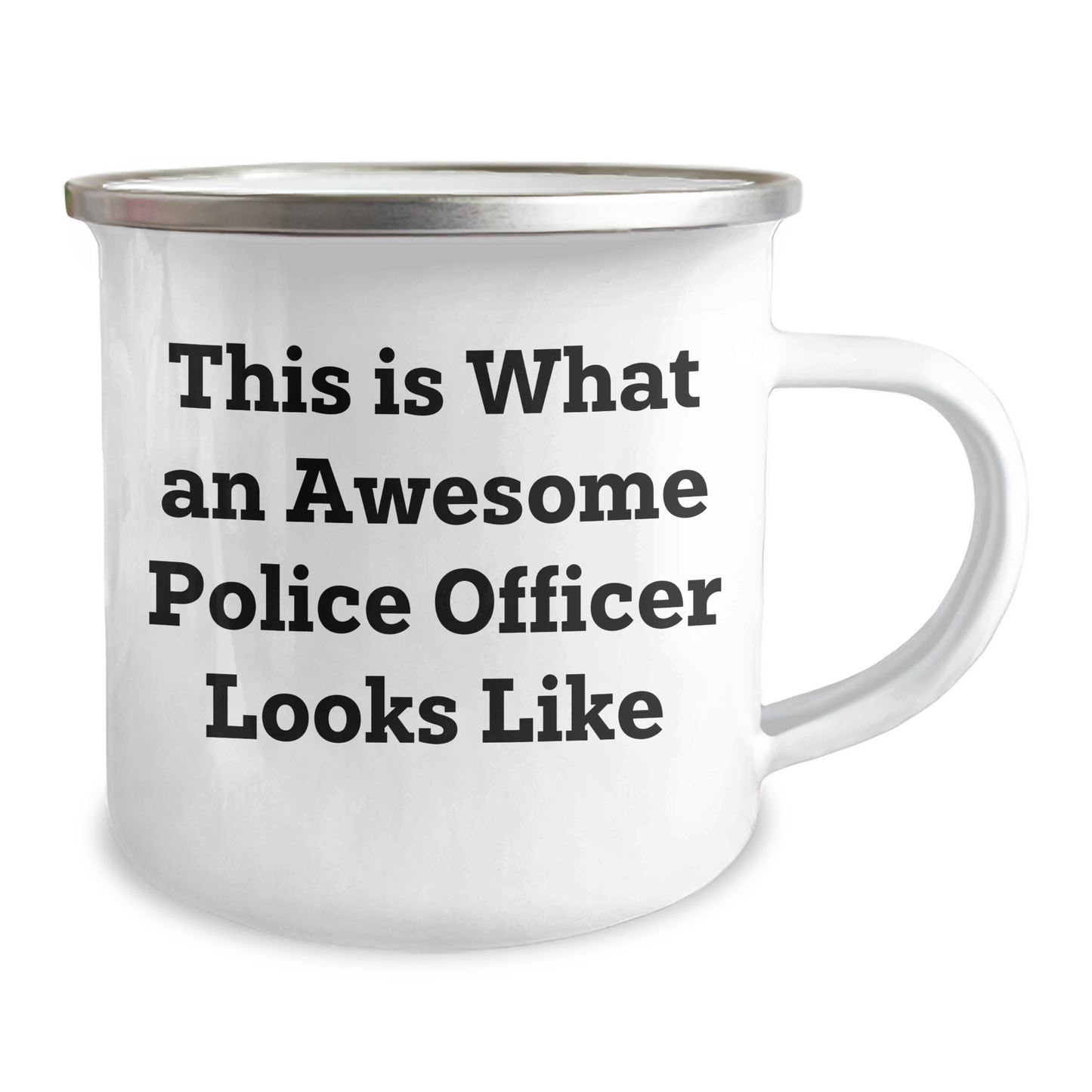 Police Officer Gifts from Family - This Is What An Awesome Police Officer Looks Like Camping Mug for Father's Day - Victory Thru Vision
