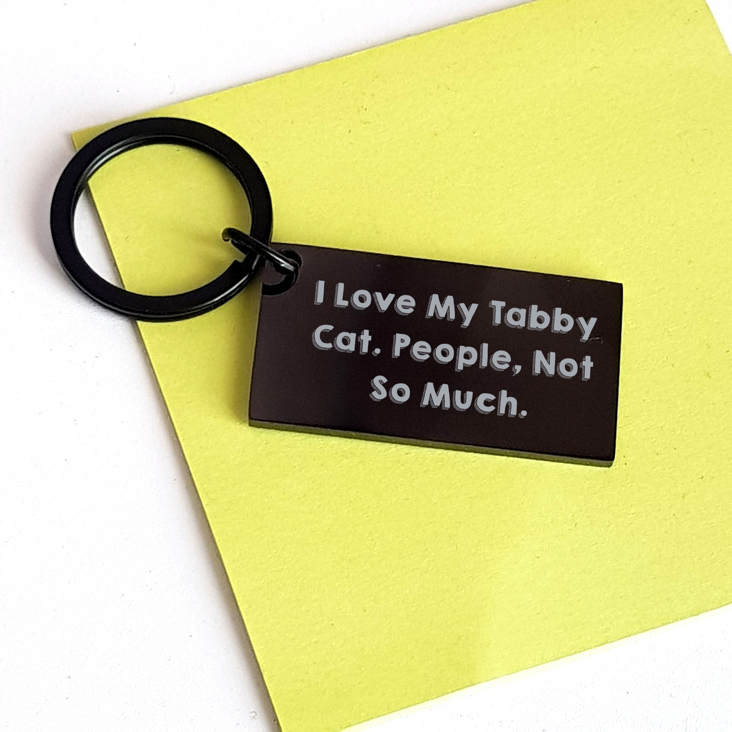 Tabby Cat Lovers' Funny Keychain, Gifts for Men and Women from Family, Unique Father's Day Unique Gift - Image 3