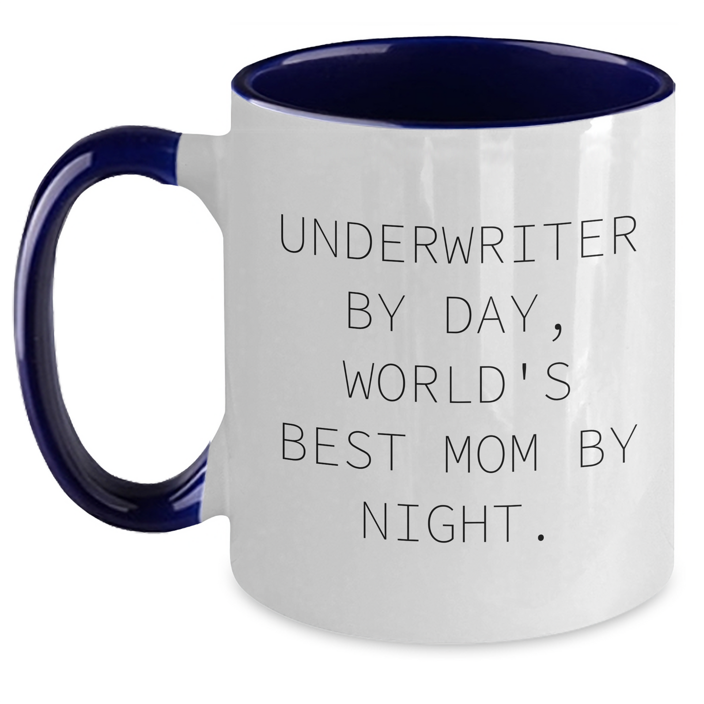 Underwriter Humor Gifts for Men - Two Tone Coffee Mug by Day, World's Best Dad by Night - Funny Father's Day Presents from Mom - Main