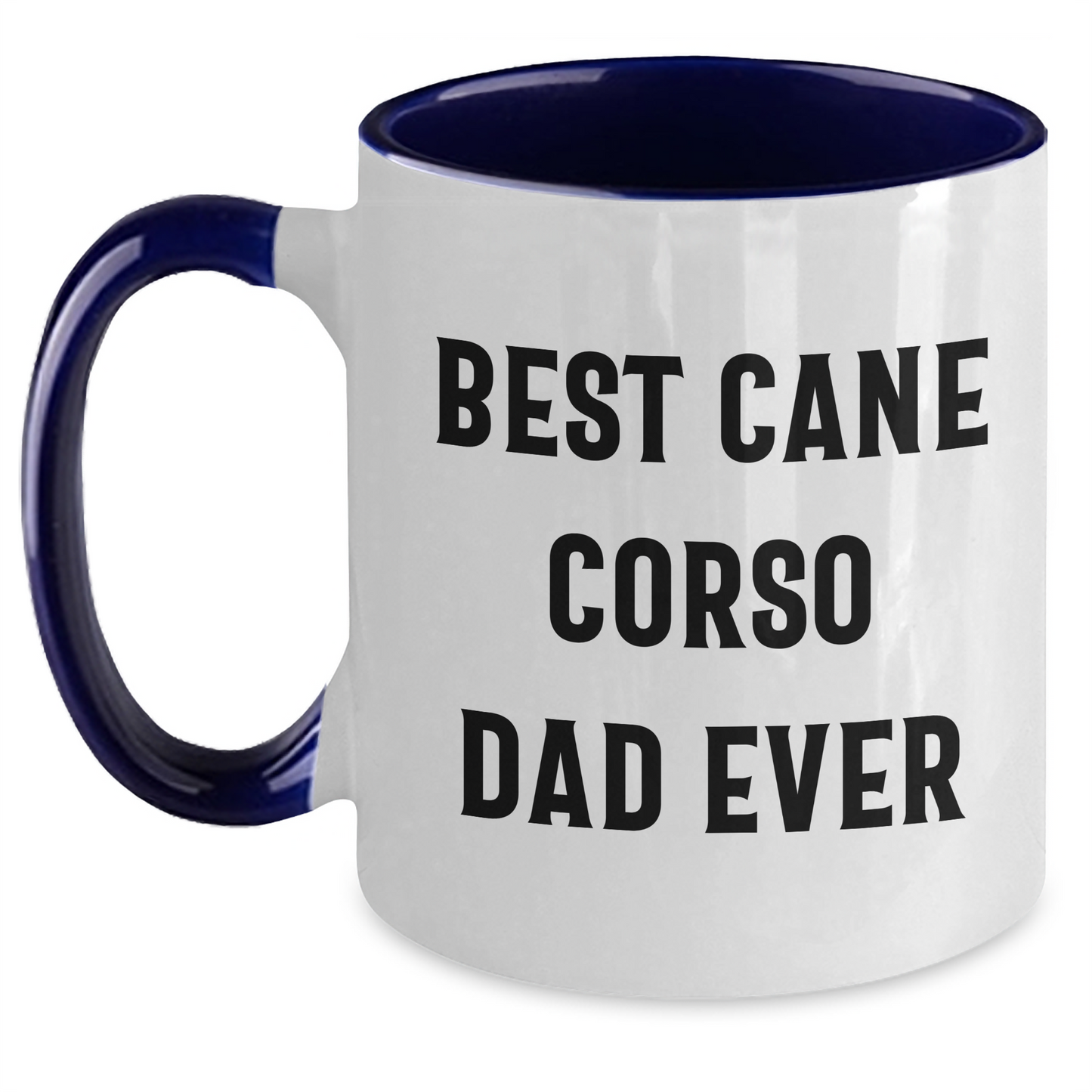 Funny Cane Corso Dog Dad Jokes Two Tone Coffee Mug Gifts from Family for Father's Day - Victory Thru Vision