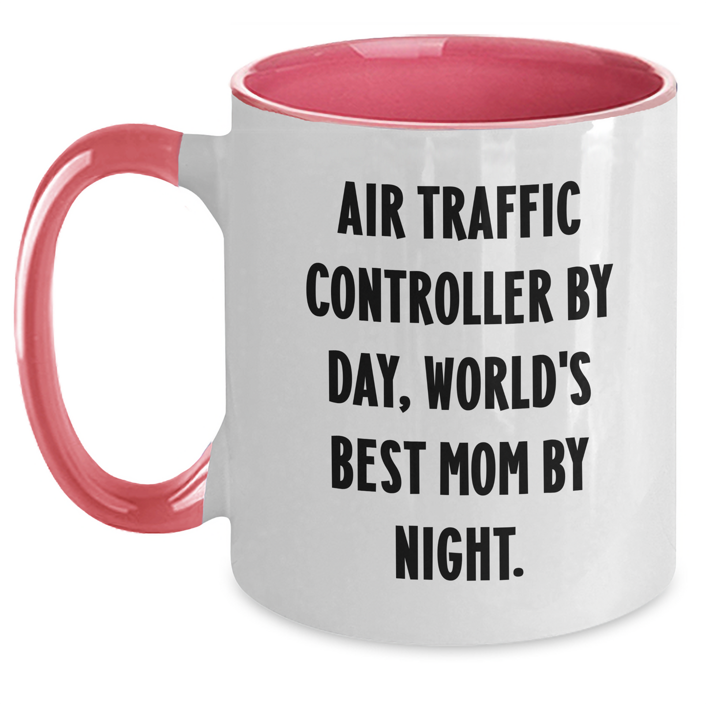 Air Traffic Controller Gifts, Funny Quote Two Tone Coffee Mug, Father's Day Unique Gifts from Men to Air Traffic Controller - Victory Thru Vision