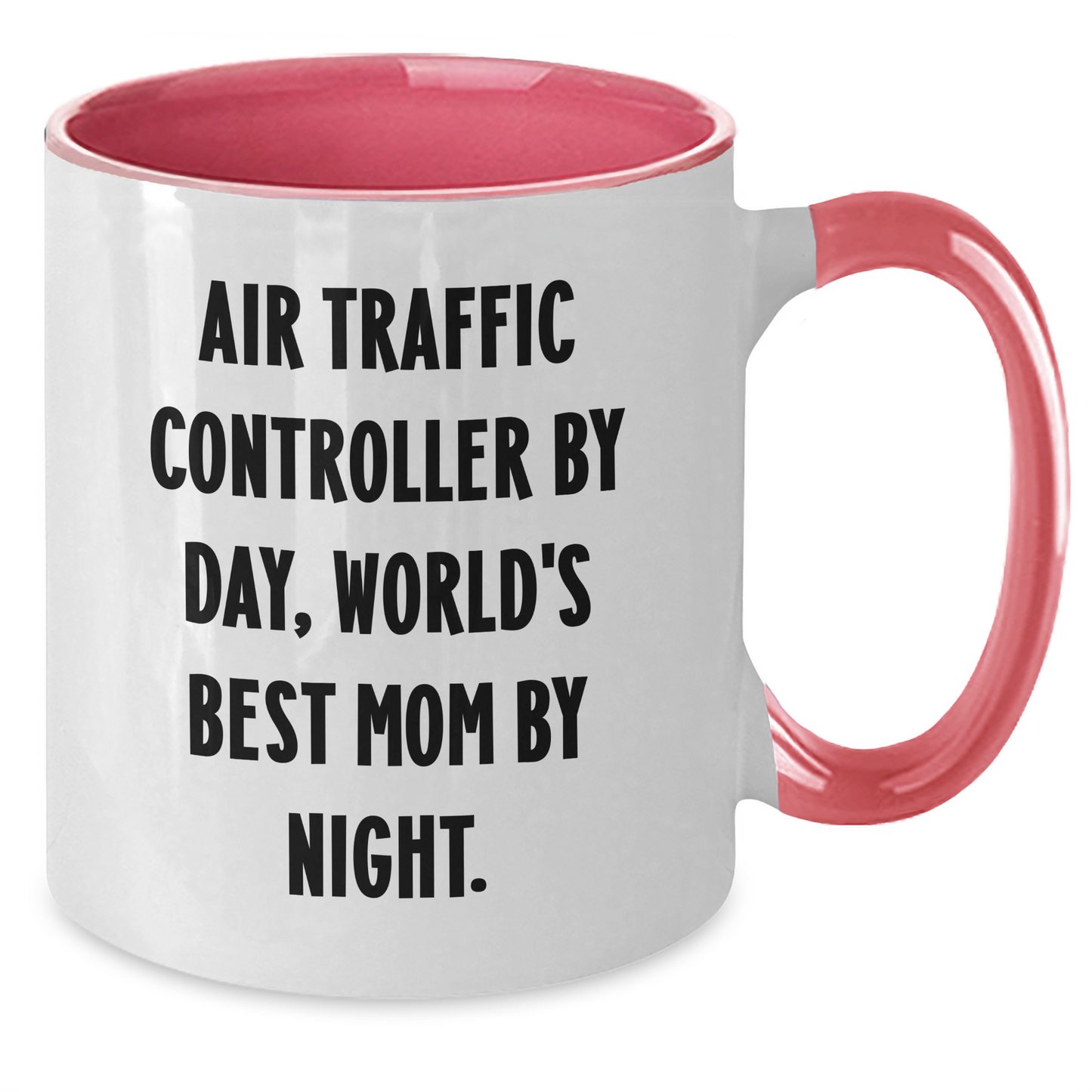 Air Traffic Controller Gifts, Funny Quote Two Tone Coffee Mug, Father's Day Unique Gifts from Men to Air Traffic Controller - Victory Thru Vision