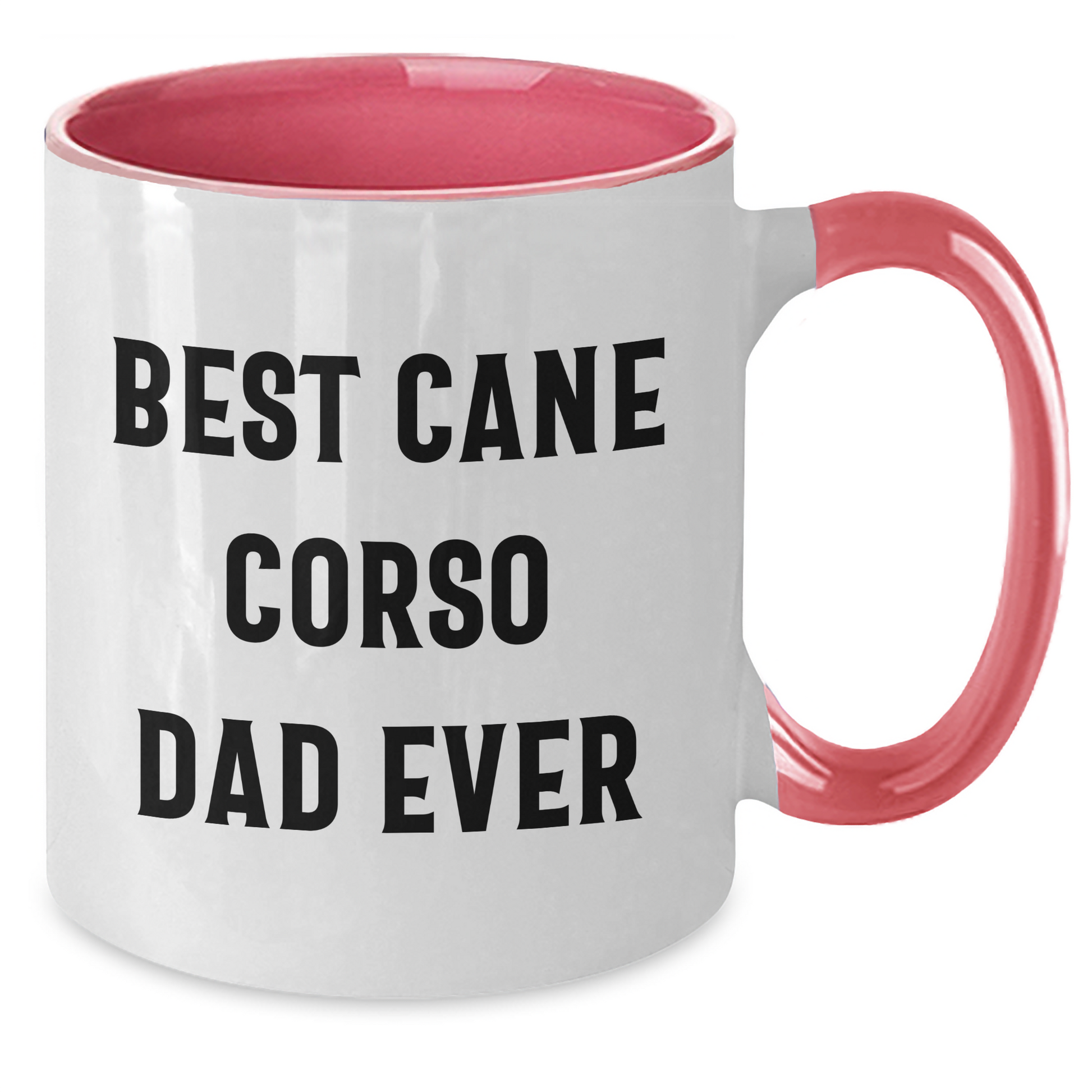 Funny Cane Corso Dog Dad Jokes Two Tone Coffee Mug Gifts from Family for Father's Day - Victory Thru Vision