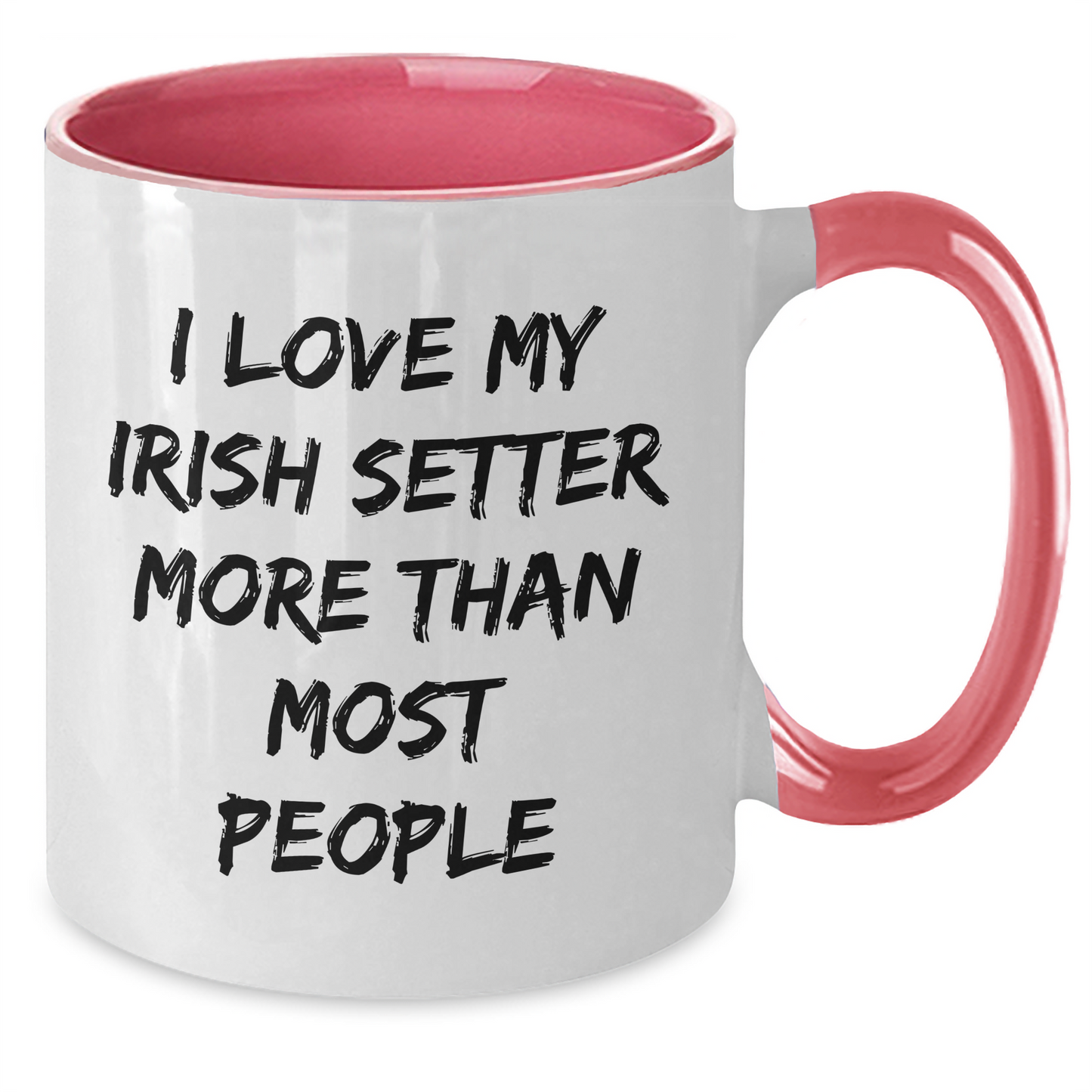 Irish Setter Dog Lovers Funny Gifts from Men to Friends for Father's Day Two Tone Coffee Mug - Additional