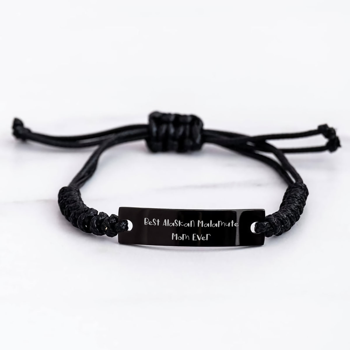 Alaskan Malamute Mom's Proud, Funny Rope Bracelet Gifts from Friends for Alaskan Malamute Dog Fathers on Father's Day - Victory Thru Vision