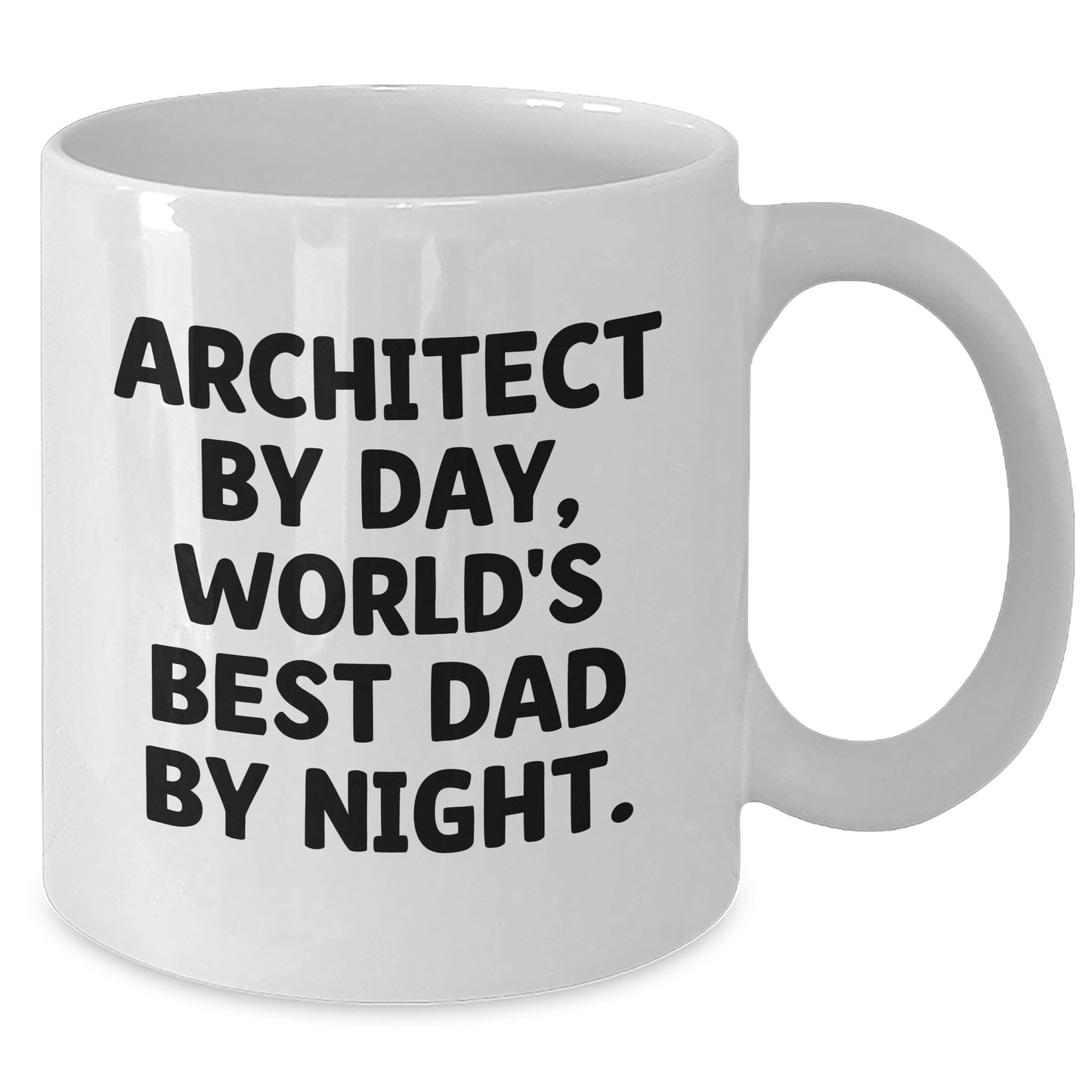 Architect Gifts, Funny Quote, White Coffee Mug for Graduation, Gifts for Men from Dad - Victory Thru Vision