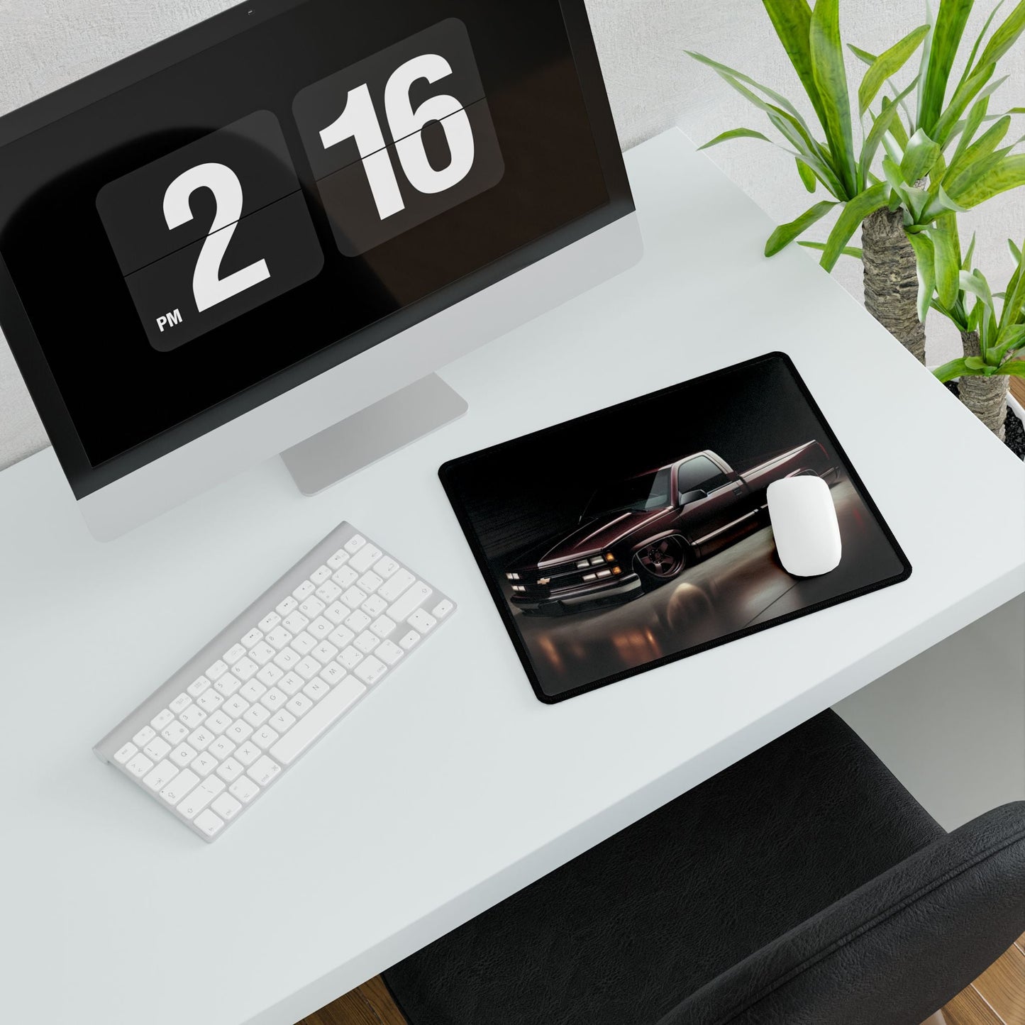 Bagged OBS Chevy Truck Design Desk Mat - Victory Thru Vision