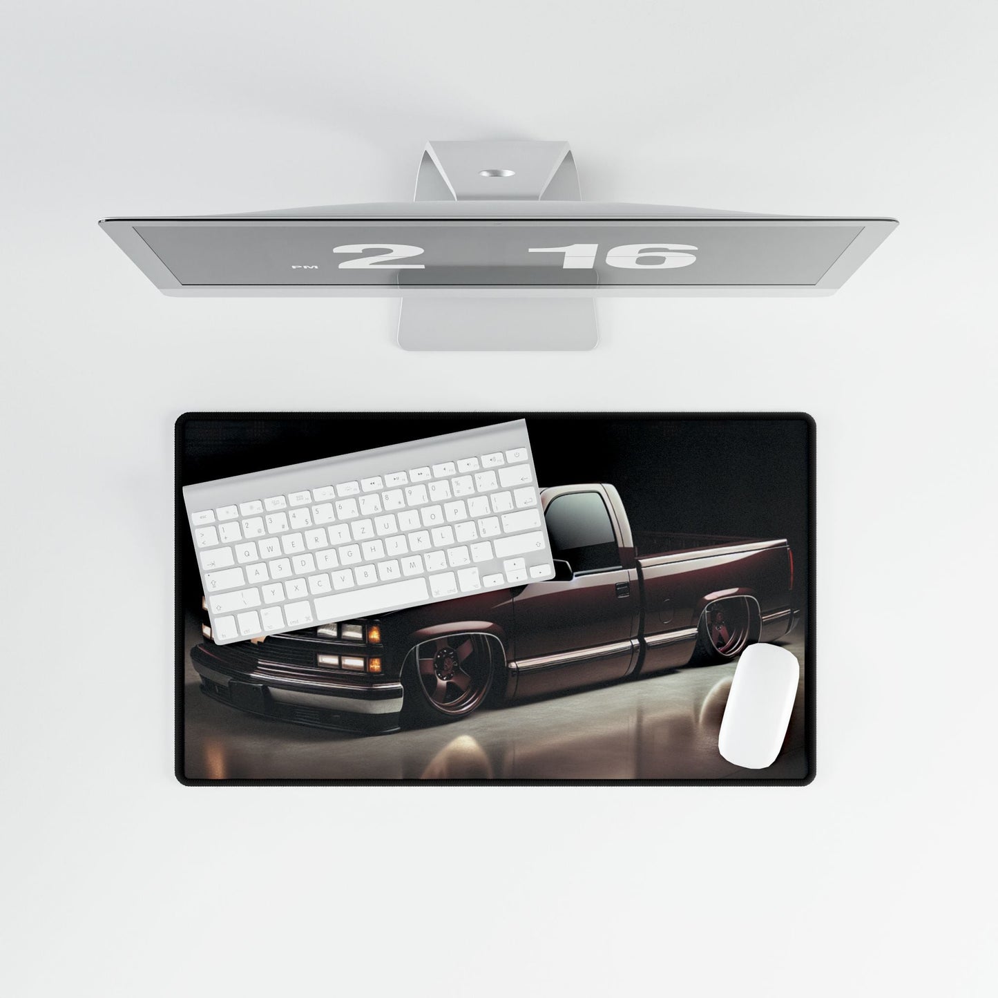 Bagged OBS Chevy Truck Design Desk Mat - Victory Thru Vision