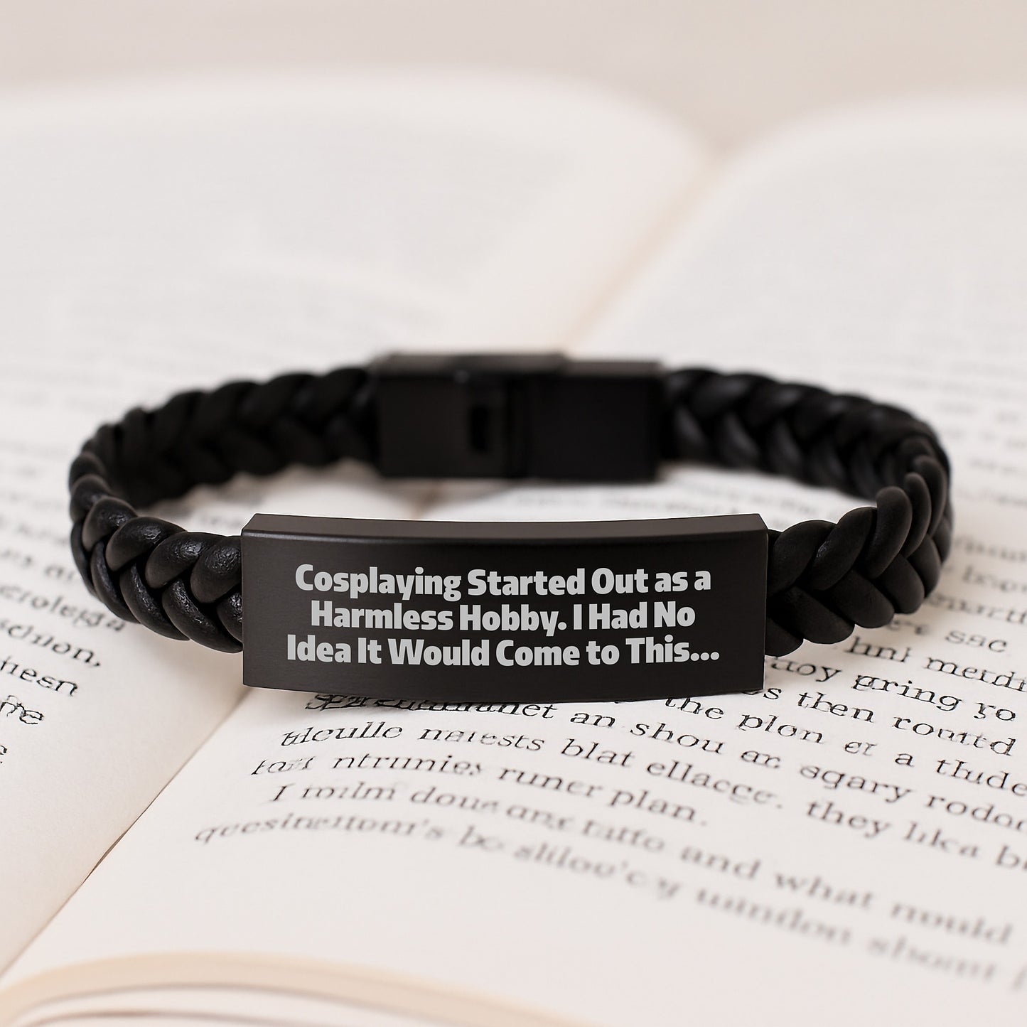 Funny Cosplaying Gifts for Men Christmas Unique Leather Bracelets from Friends and Family - Interlaced Leather Bracelet, Cosplaying Accessories - Image 3