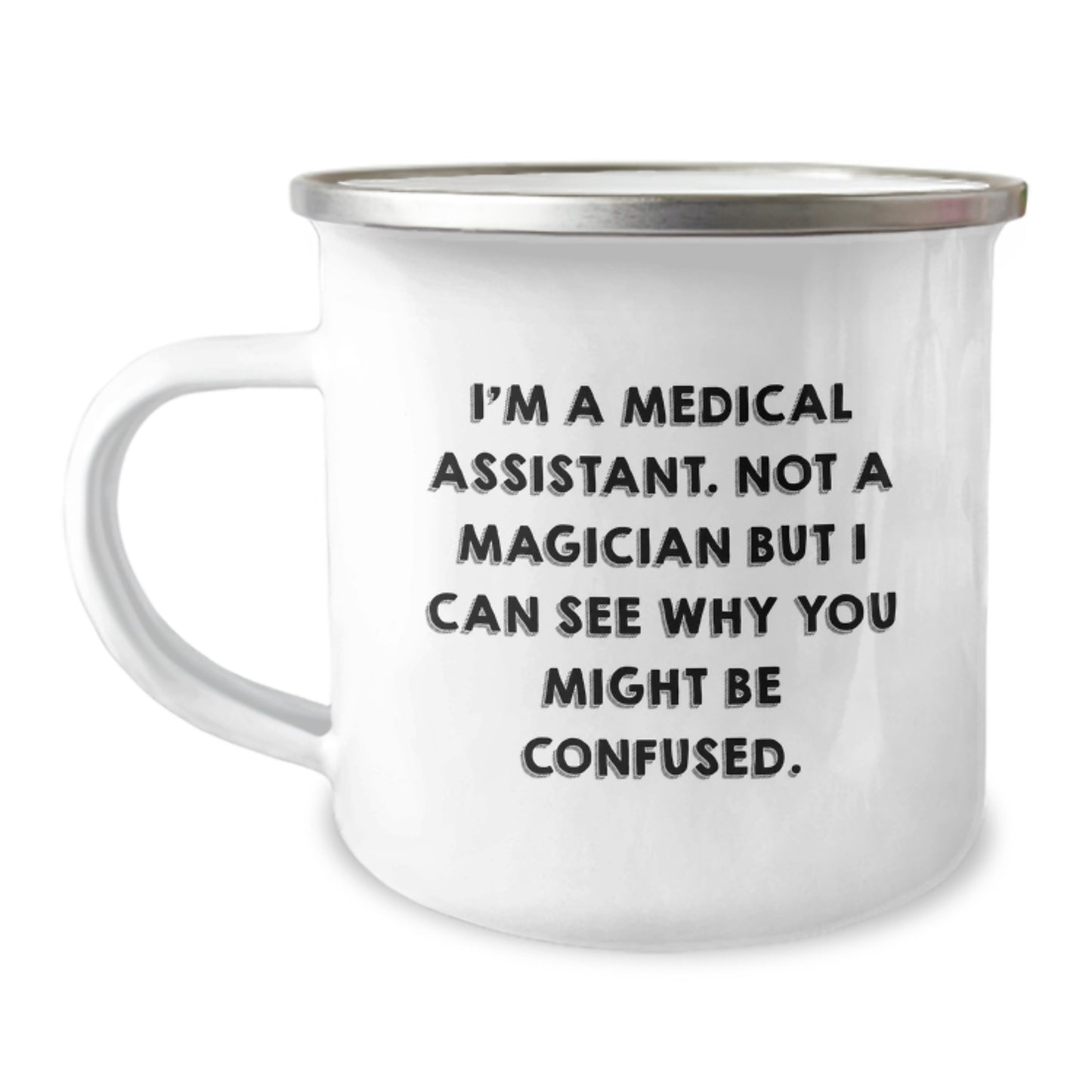 Medical Assistant Christmas Camping Mug - Funny Quote Gifts for Medical Assistant Friends, Family, Coworkers, From Men, Women - Image 1