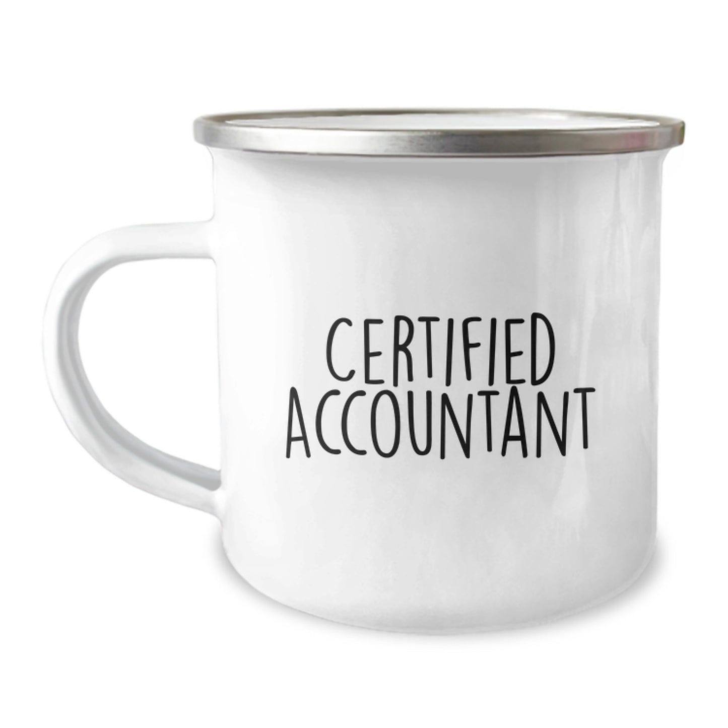 Funny Certified Accountant Gifts for Men, Camping Mug for Graduation, 'You're the 'Bean' Counting to Me', 12 oz Stainless Steel with Enamel Finish, Hand Wash Recommended, Permanent Printing - Image 1