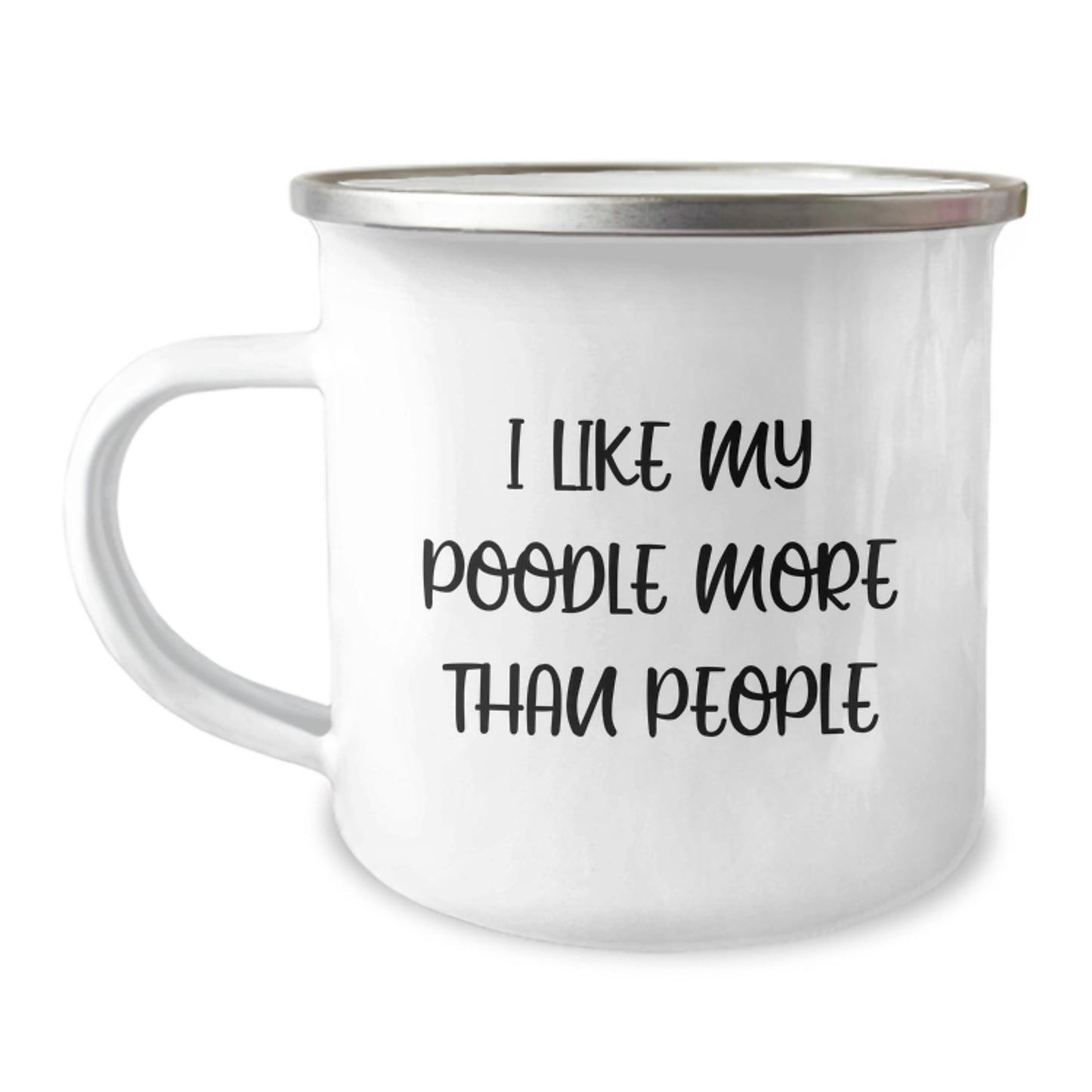 Poodle Dog Camping Mug Funny Gifts from Friends for Poodle Dog Lovers Birthday Unique Gifts - Image 1